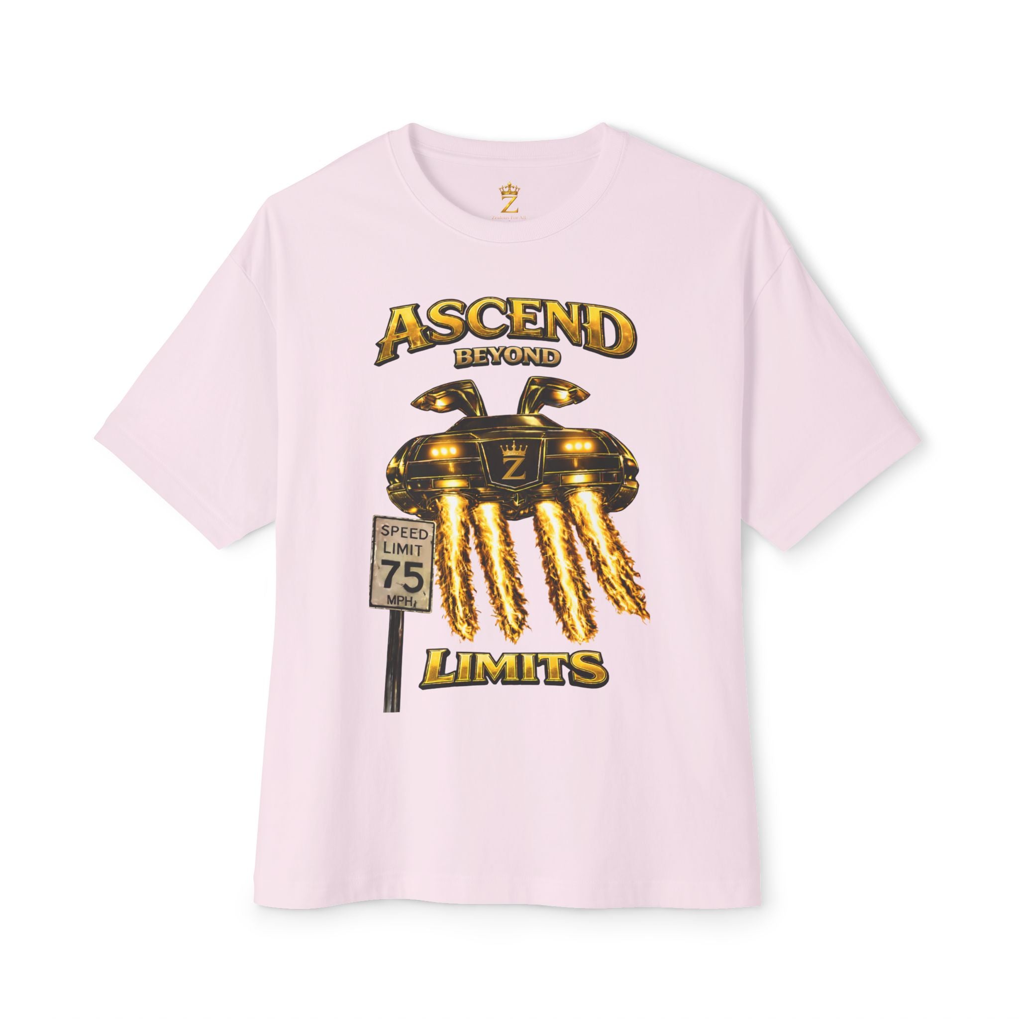 COMING SOON... Adult *Oversized* Ascend Beyond Limits Graphic Tee (Gold) Printify
