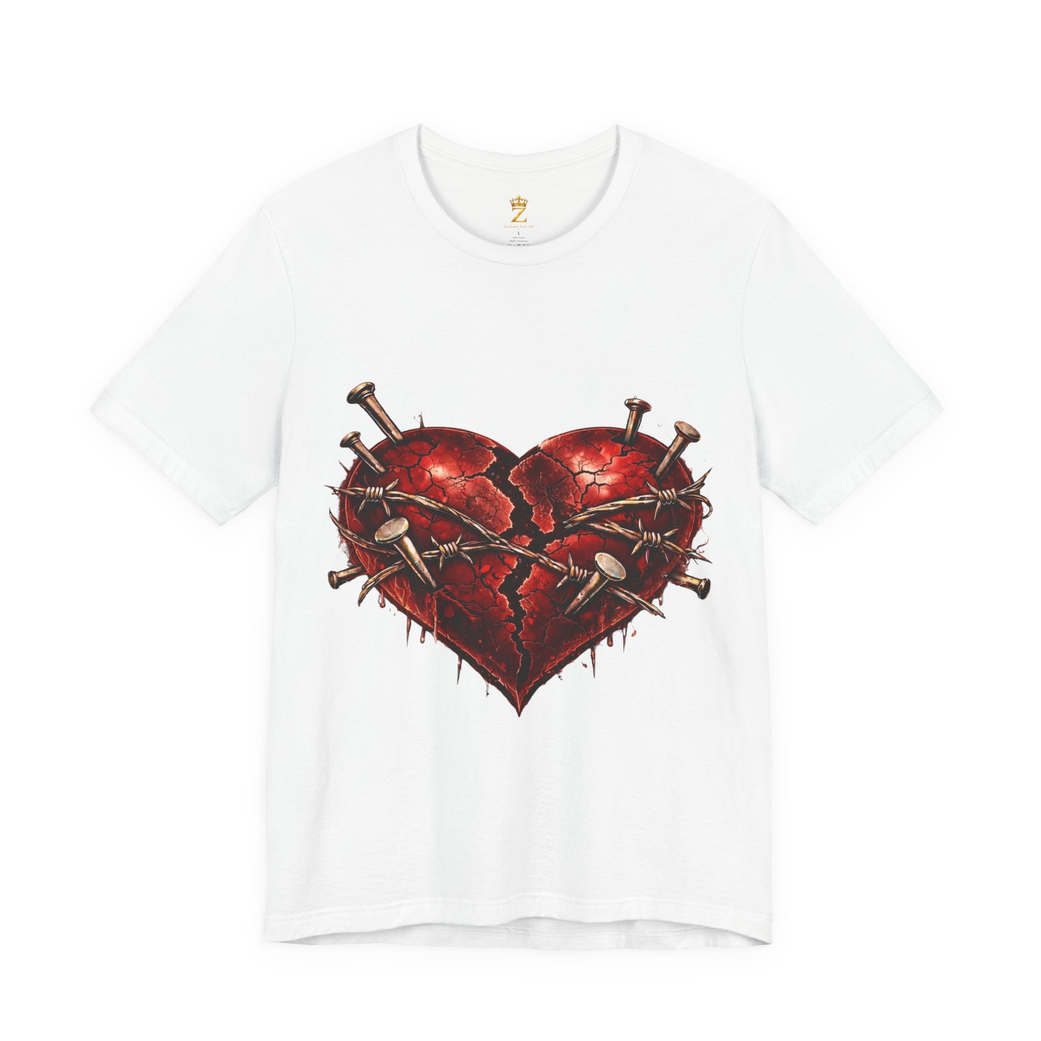 Red Heart T-Shirt (Discipline Over Emotions)