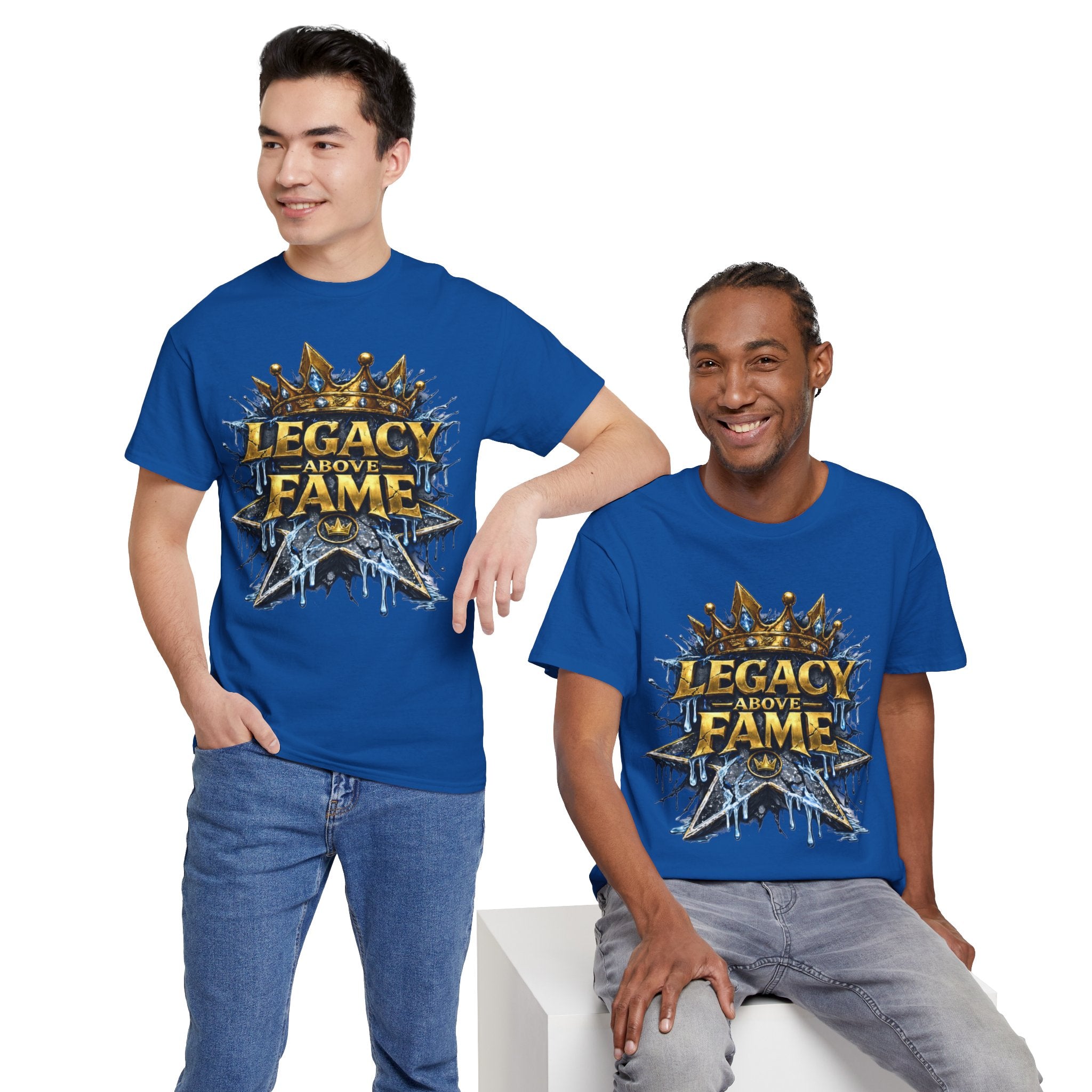 Adult Legacy Above Fame Graphic T-Shirt (Icy Blue Drip) - Zealous For All