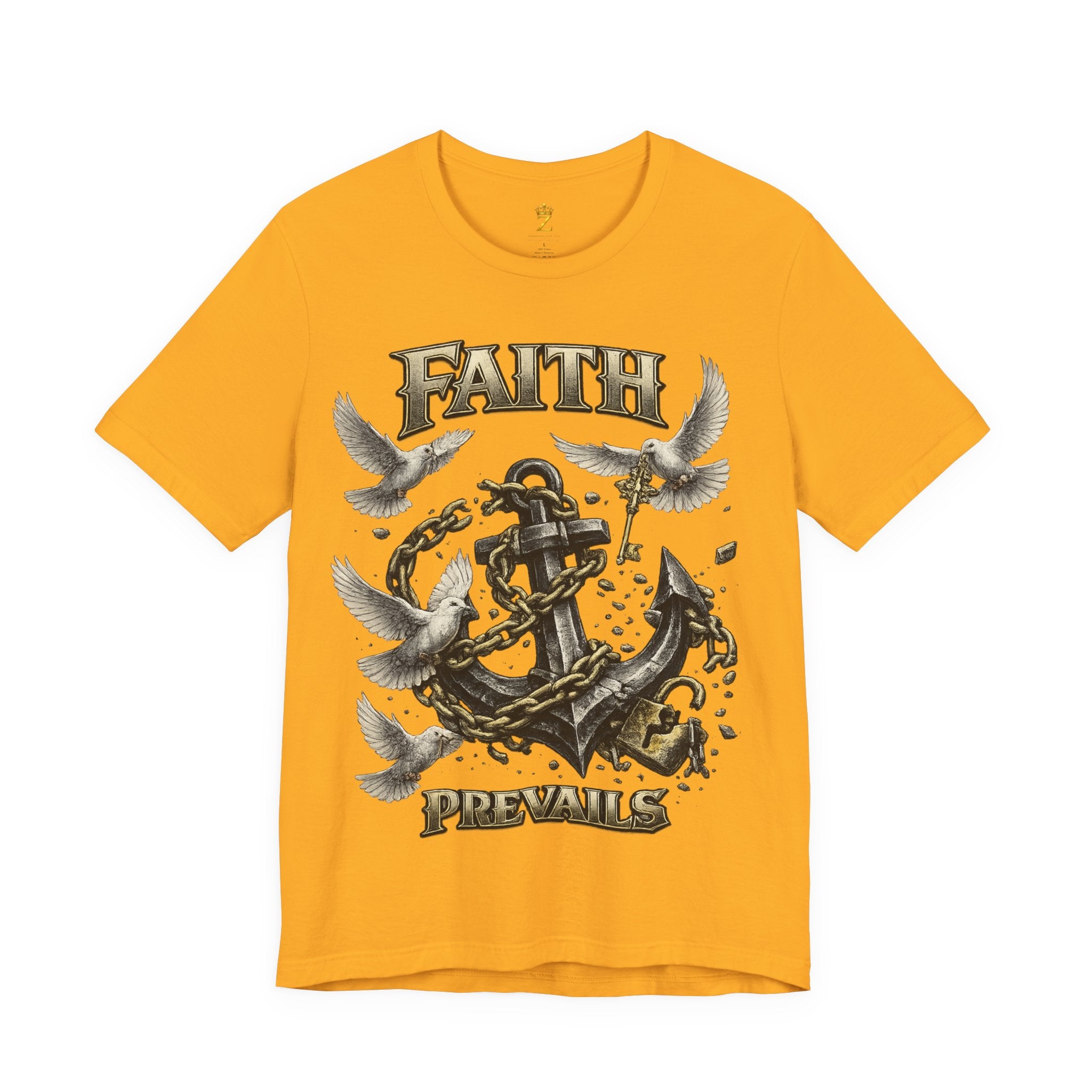 Faith Prevails T‑Shirt (Black Anchor) Printify