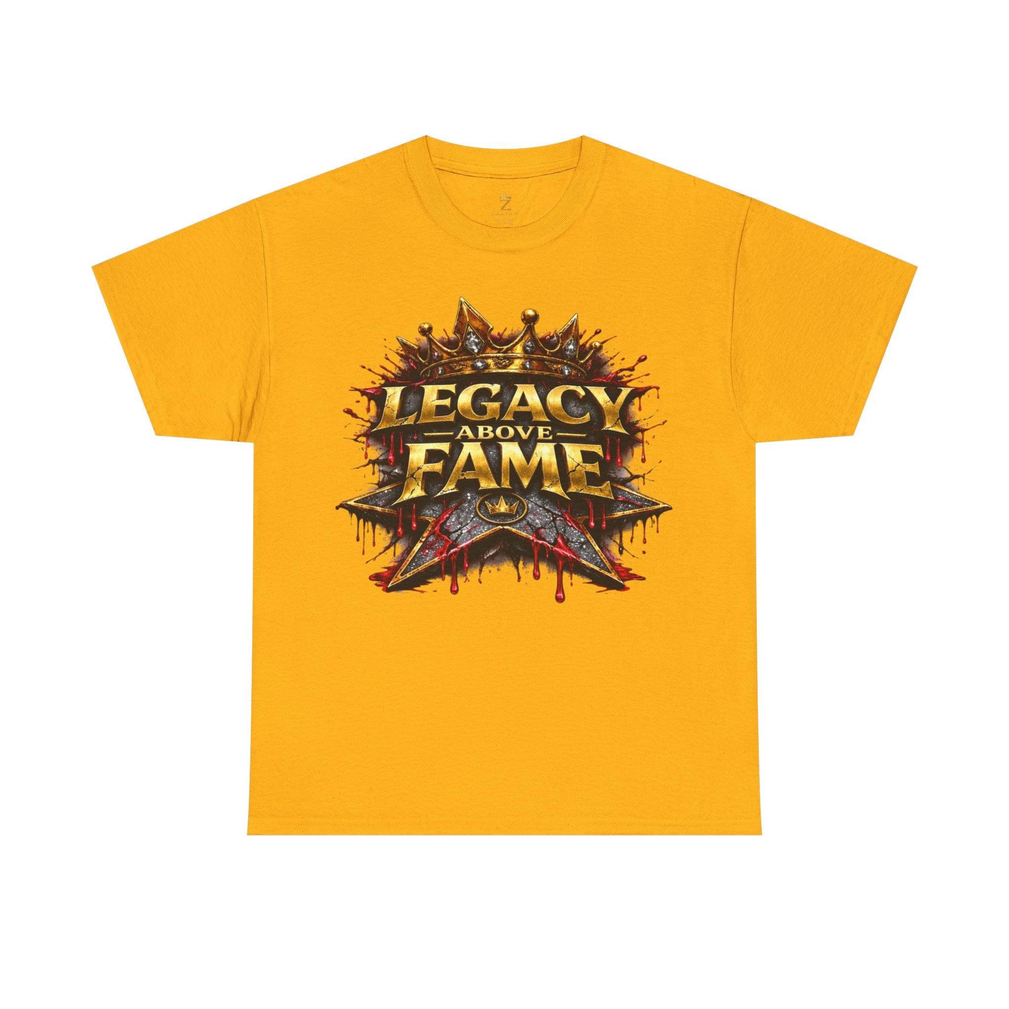 Adult Legacy Above Fame Graphic T-Shirt (Red Drip) - Zealous For All