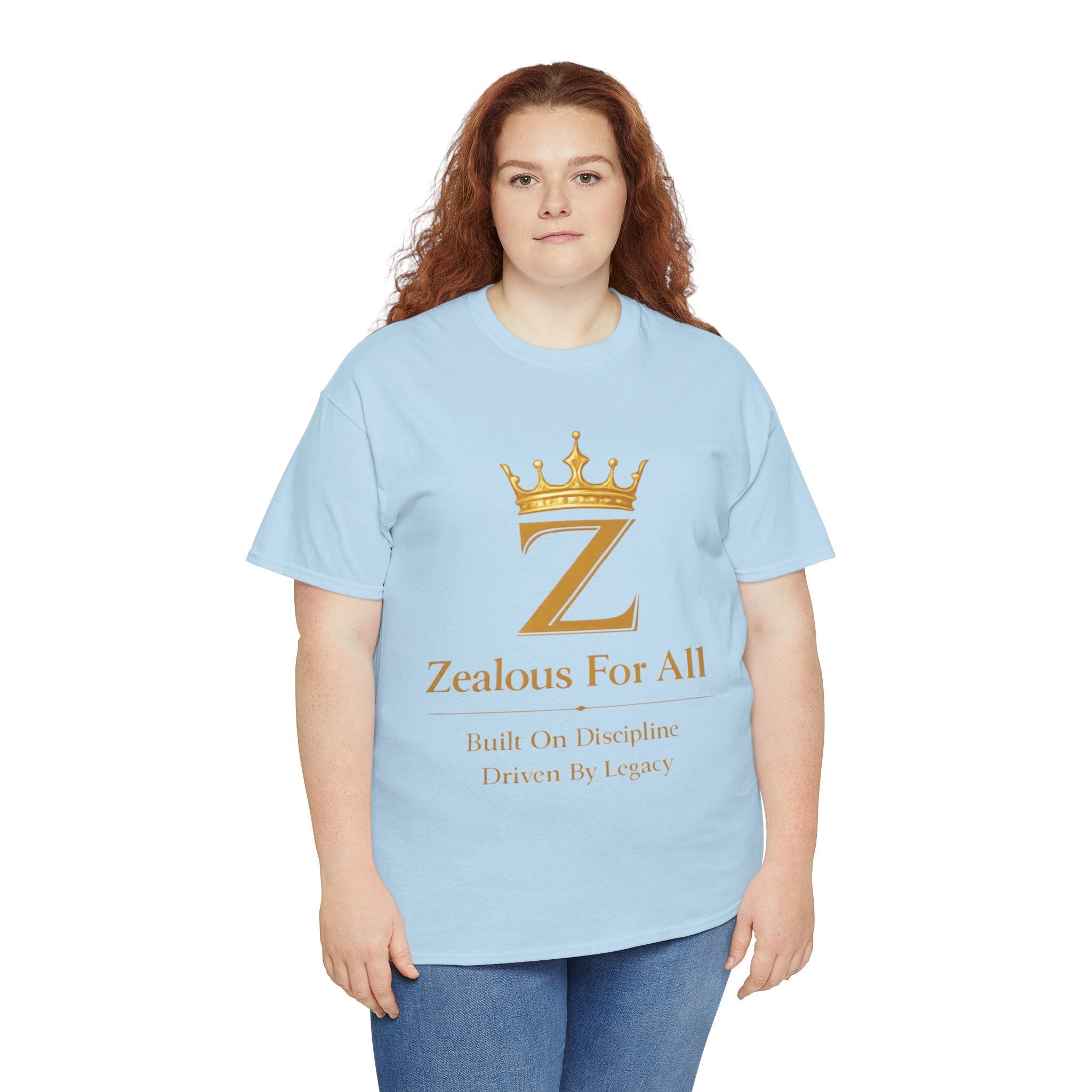 Unisex Zealous For All T-Shirt (Gold Logo) Printify