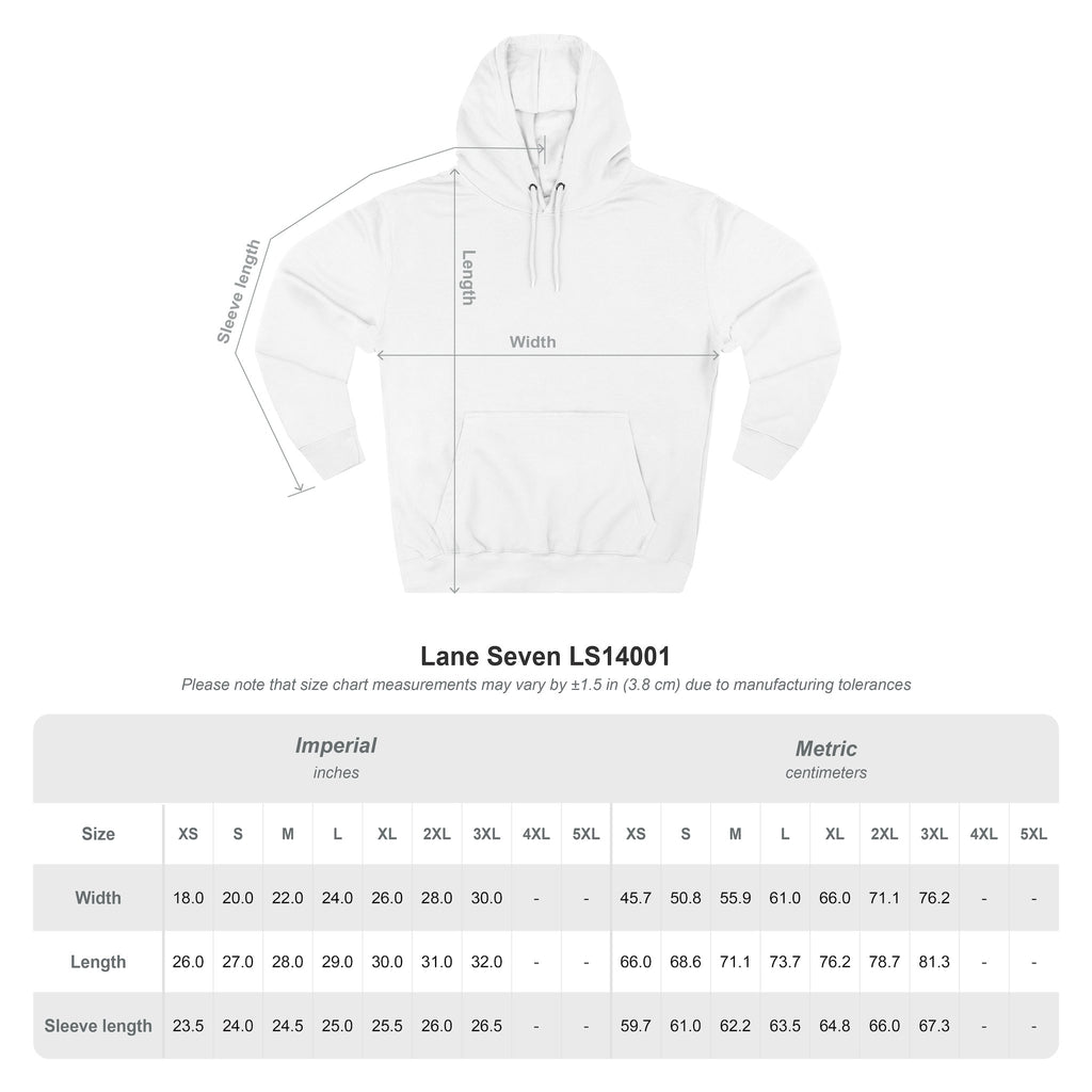 ZFA Premium Hoodie (White Words) Printify