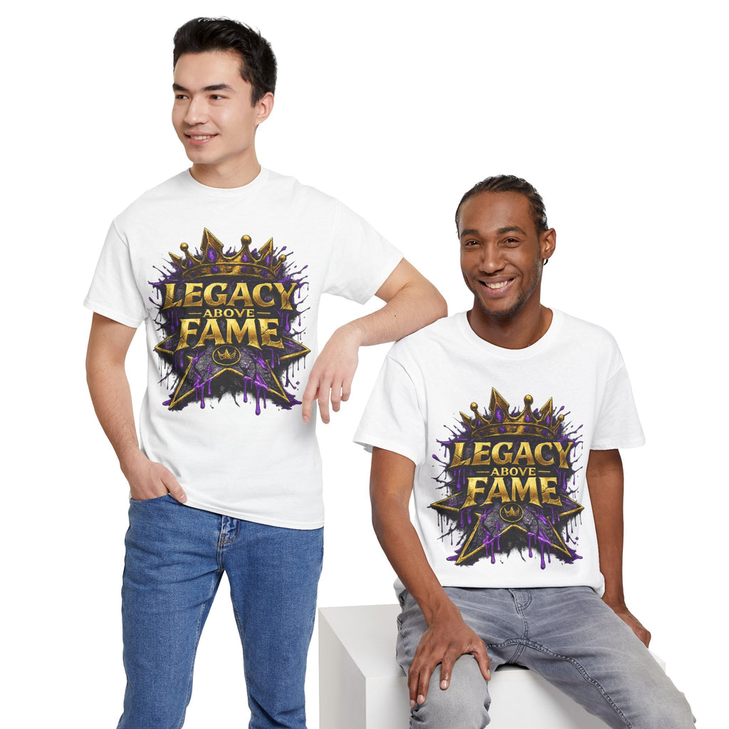 Adult Legacy Above Fame Graphic T-Shirt (Purple Drip) - Zealous For All