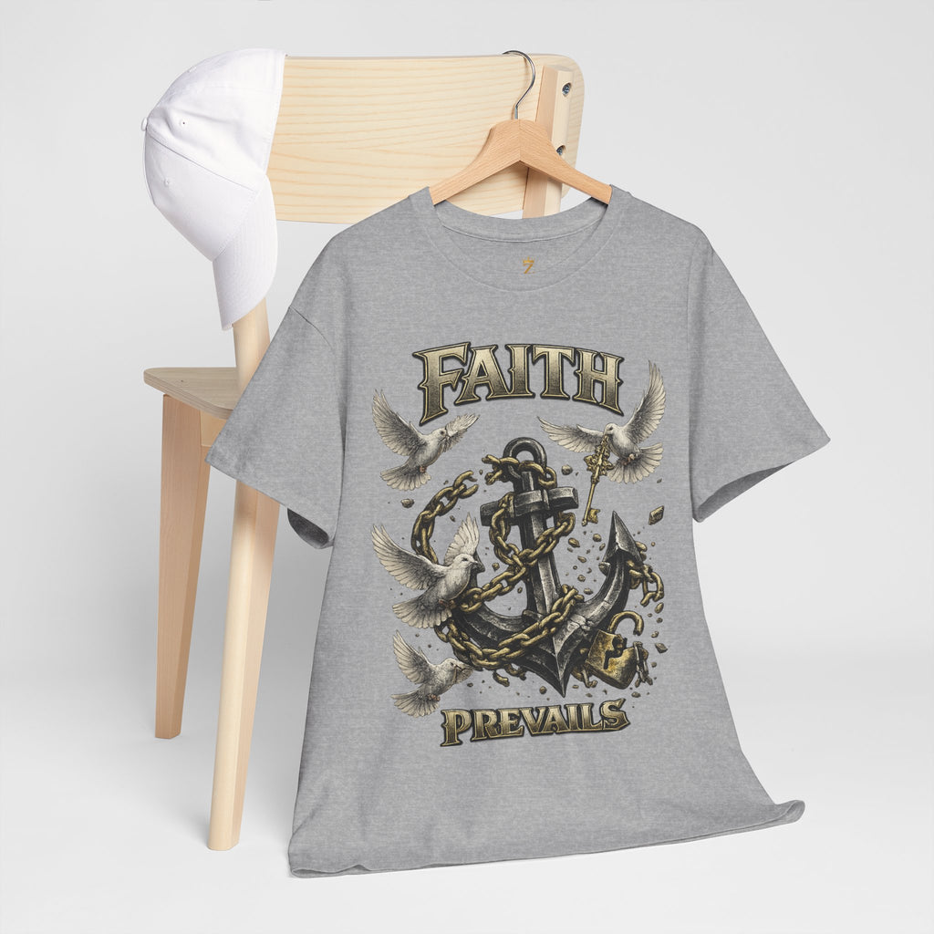 Adult Faith Prevails T‑Shirt (Black Anchor) Printify