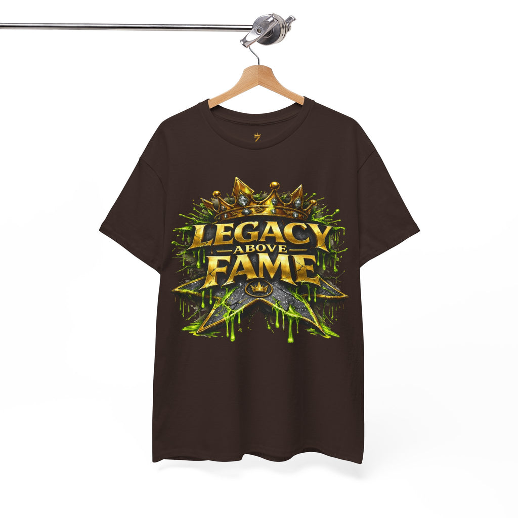 Adult Legacy Above Fame Graphic T-Shirt (Lime Green Drip) - Zealous For All