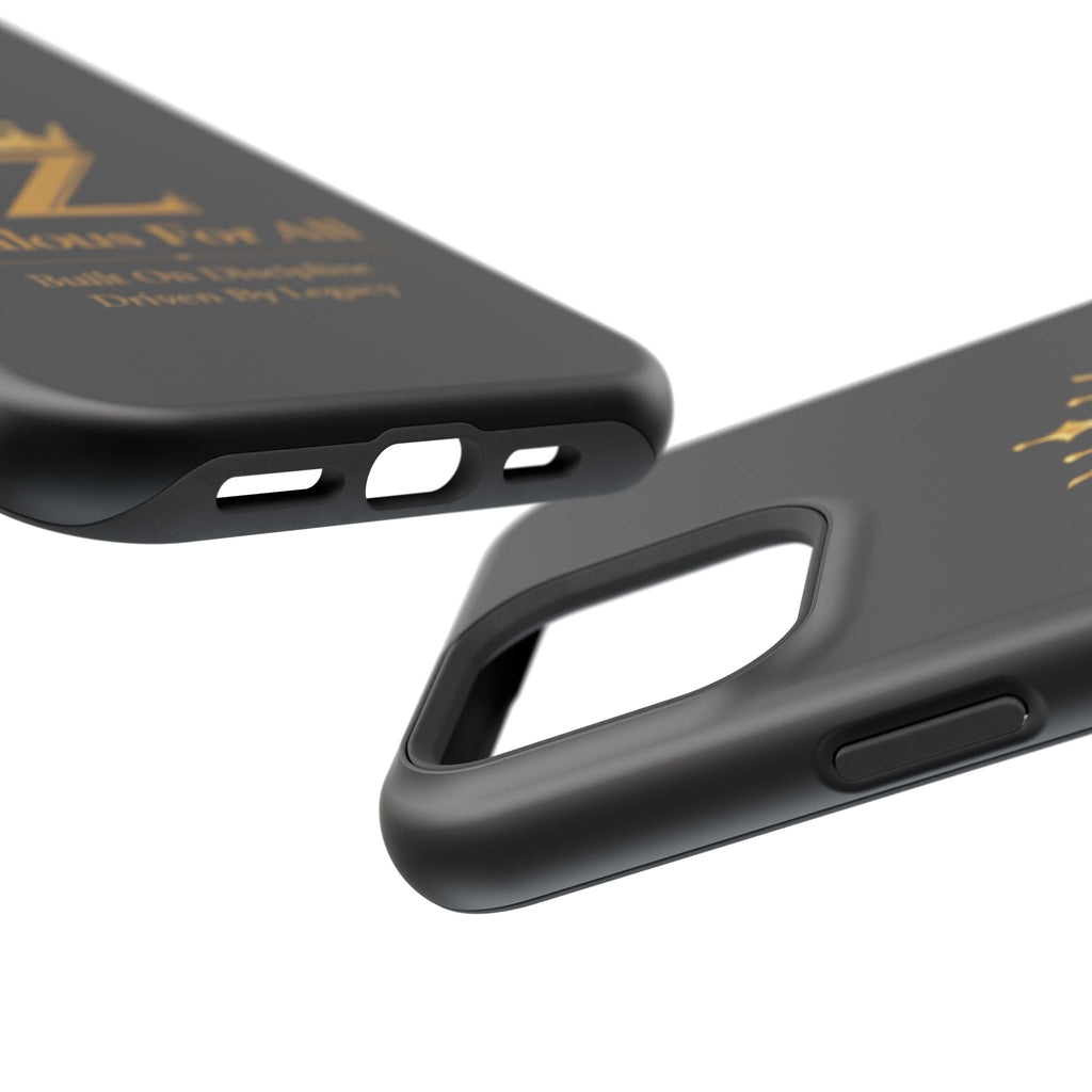 Phone Case — "Zealous For All" Gold Crown Impact-Resistant Case Printify