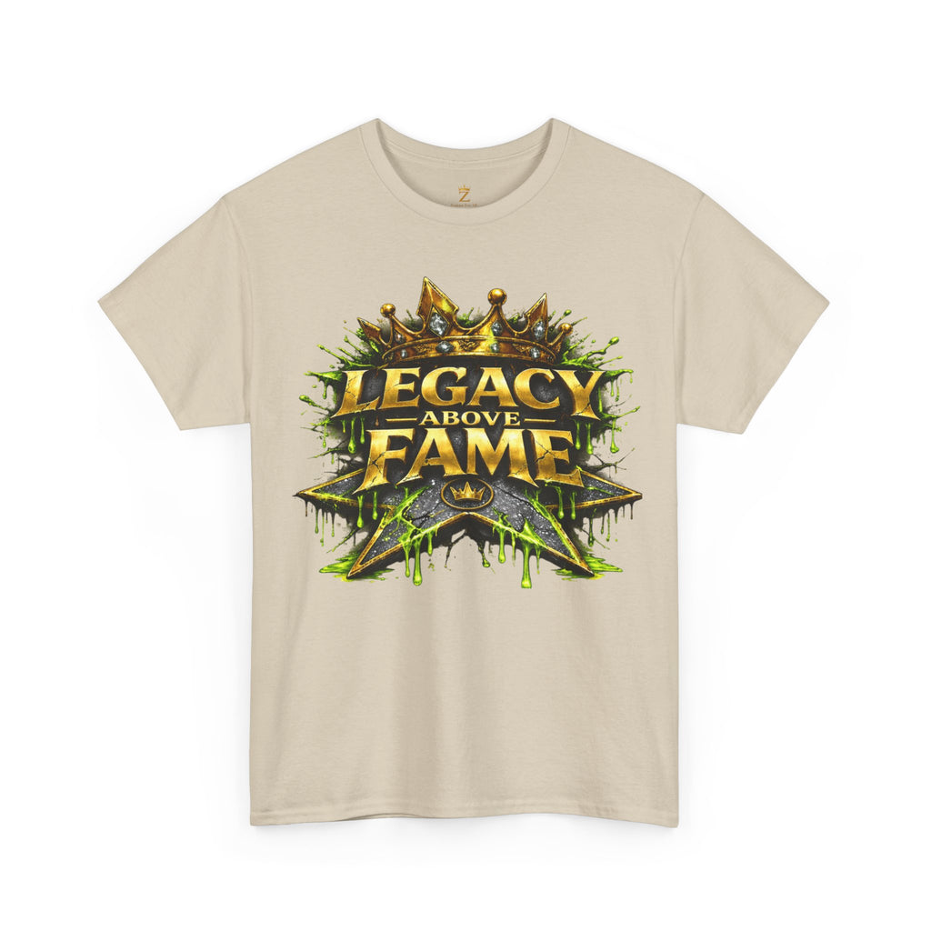Adult Legacy Above Fame Graphic T-Shirt (Lime Green Drip) - Zealous For All