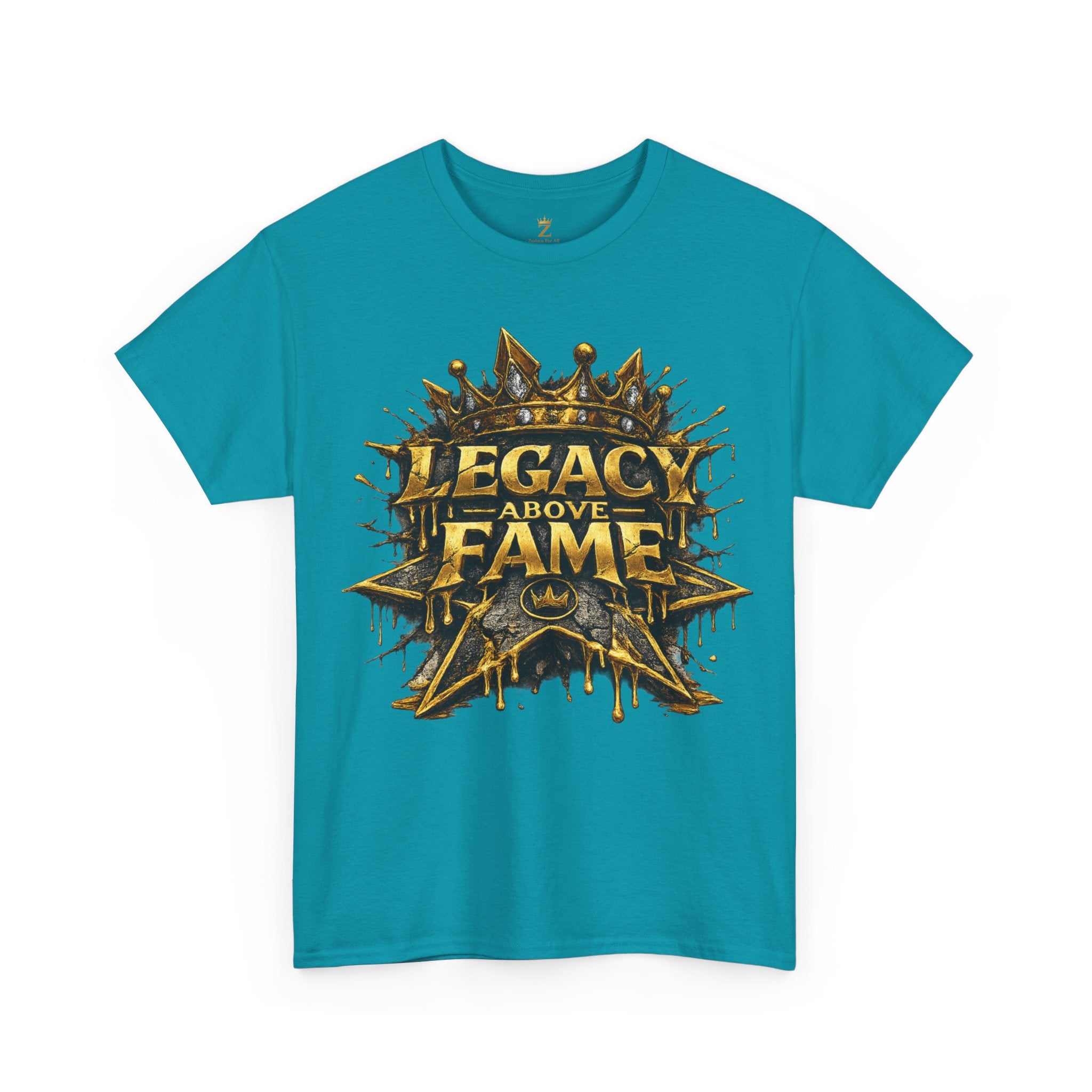 Adult Legacy Above Fame Graphic T-Shirt (Gold Drip) - Zealous For All