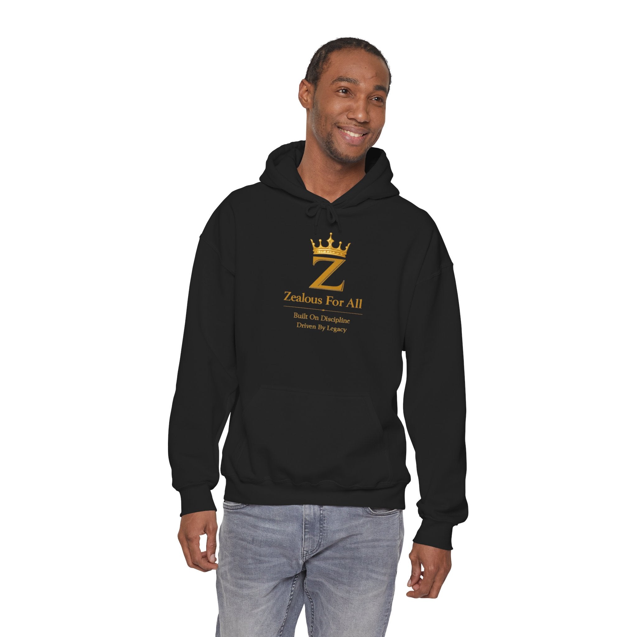 Zealous For All Hoodie — Gold Logo - Zealous For All