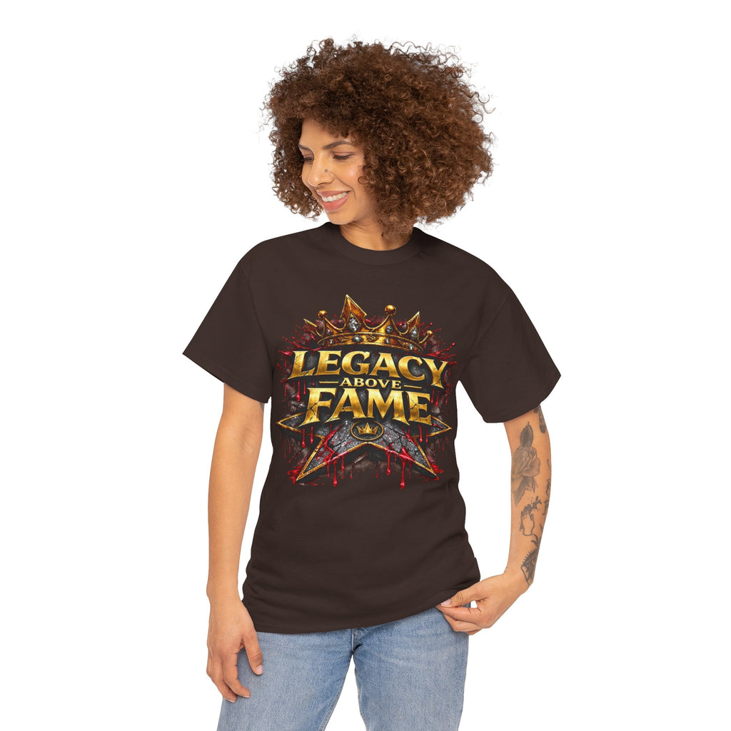 Adult Legacy Above Fame Graphic T-Shirt (Red Drip) - Zealous For All