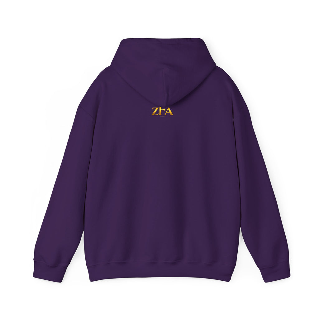 Zealous For All Hoodie — Gold Logo Printify