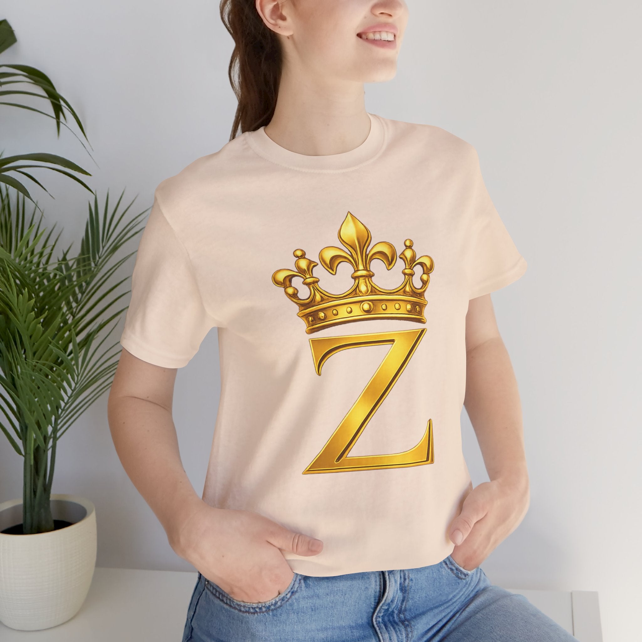 Unisex "Z" T-Shirt (Gold Logo) Printify