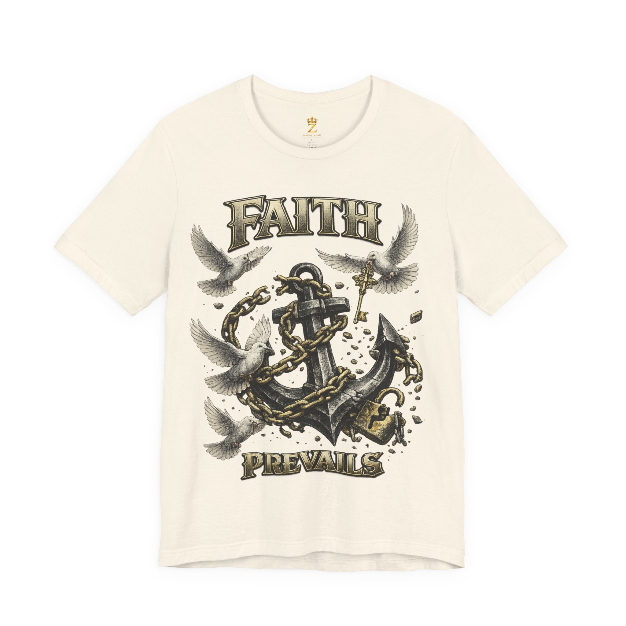 Faith Prevails T‑Shirt (Black Anchor) Printify
