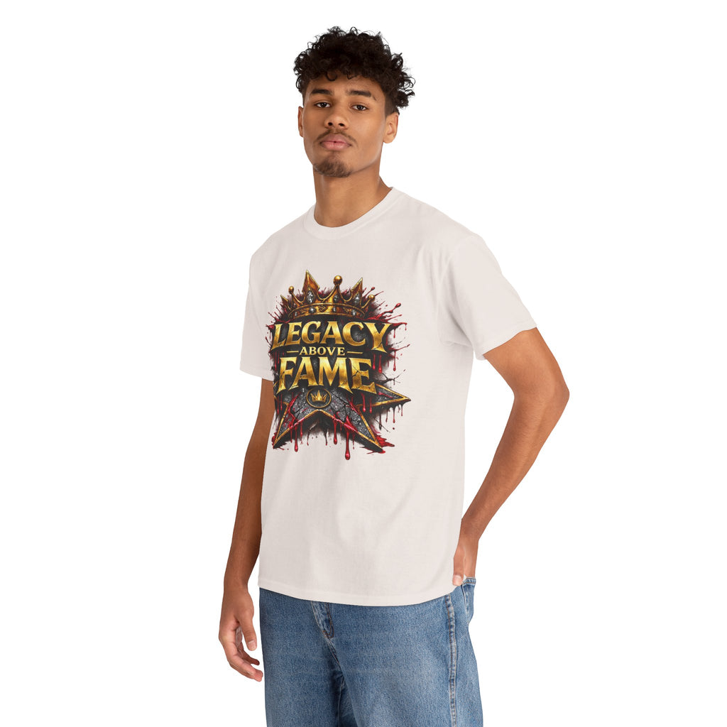Adult Legacy Above Fame Graphic T-Shirt (Red Drip) - Zealous For All