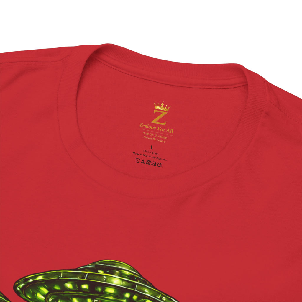 Adult "United. Fly. Organized." Graphic Tee (Lime Green) Printify