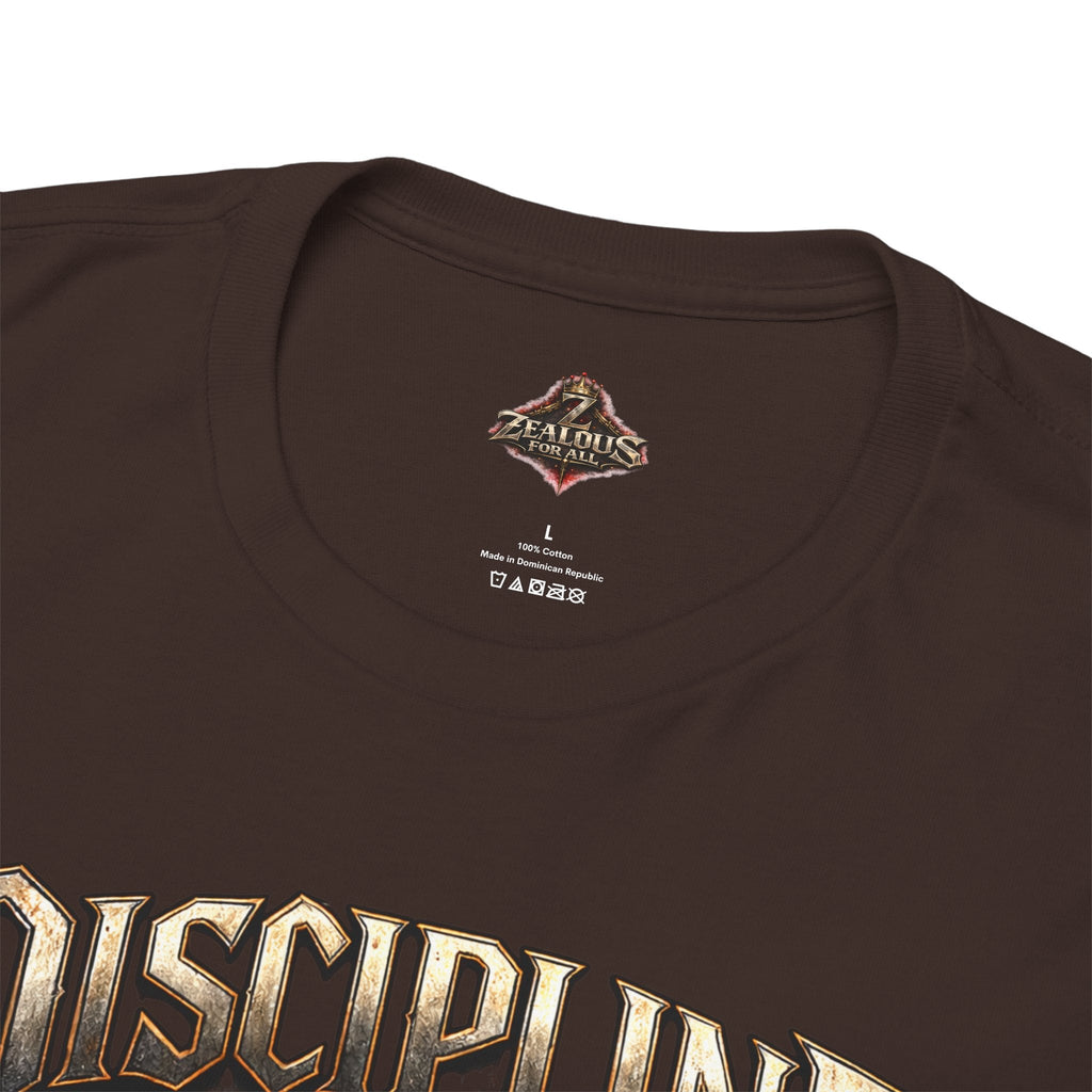 Discipline Over Emotions Graphic T-Shirt (Red Heart) Printify