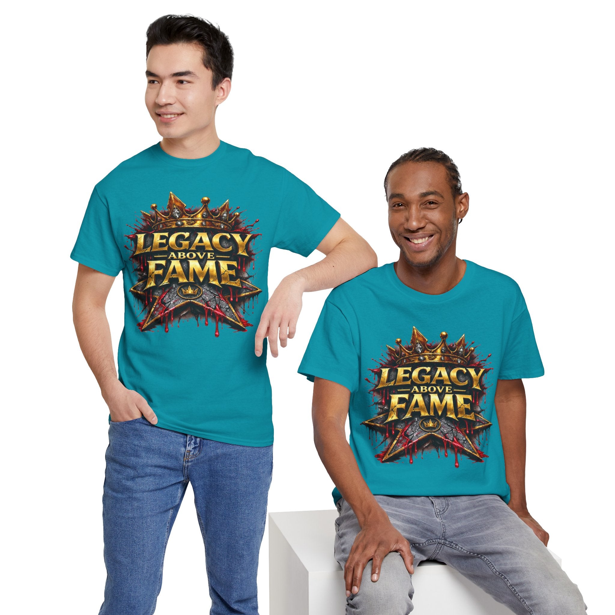 Adult Legacy Above Fame Graphic T-Shirt (Red Drip) - Zealous For All