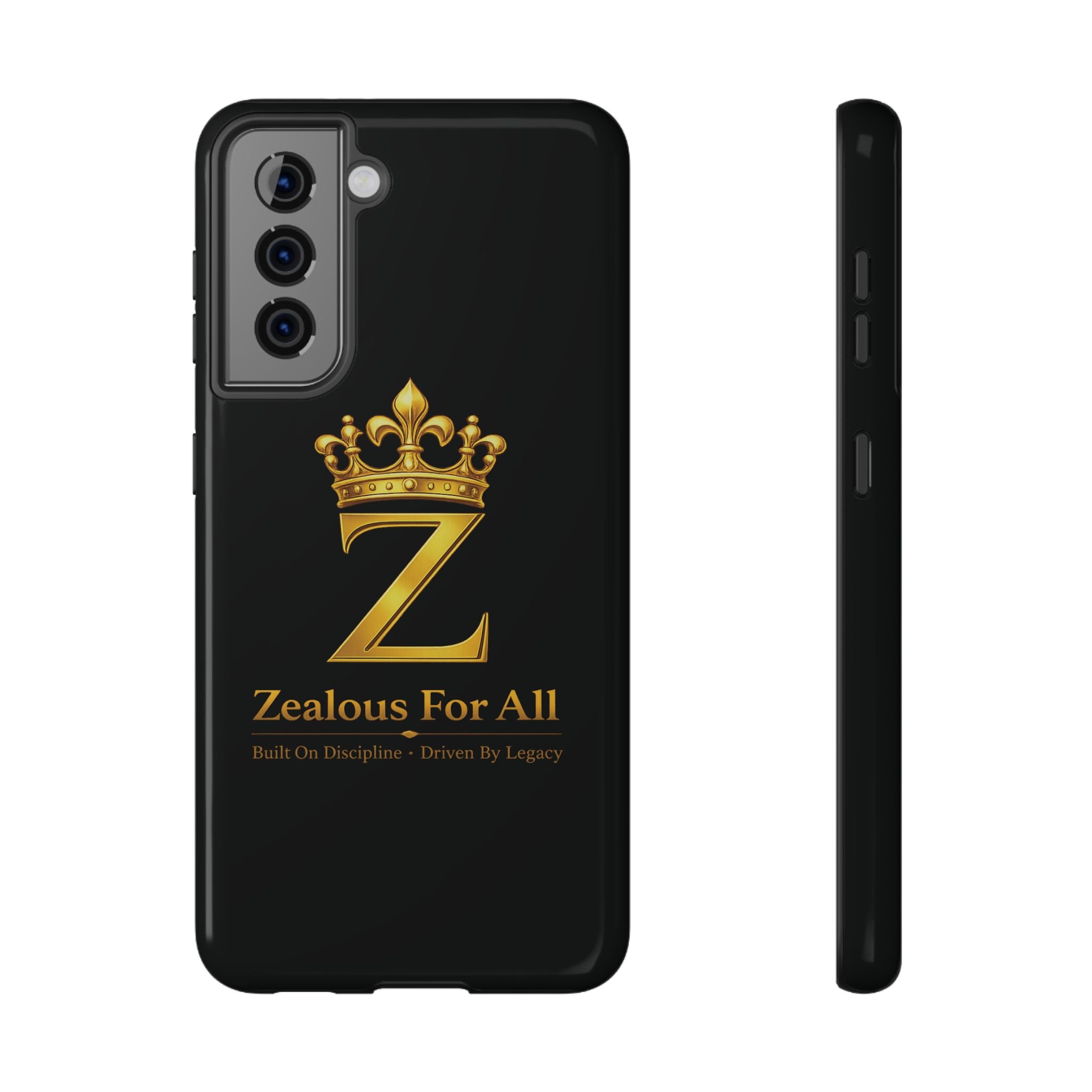 ZFA Phone Case  — "Zealous For All" Gold Crown Impact-Resistant Case Printify