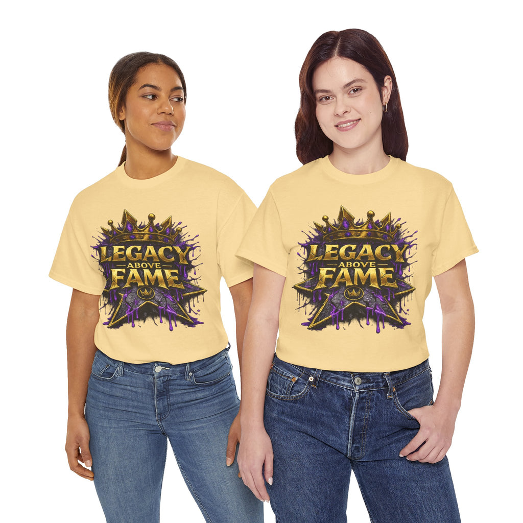 Adult Legacy Above Fame Graphic T-Shirt (Purple Drip) - Zealous For All