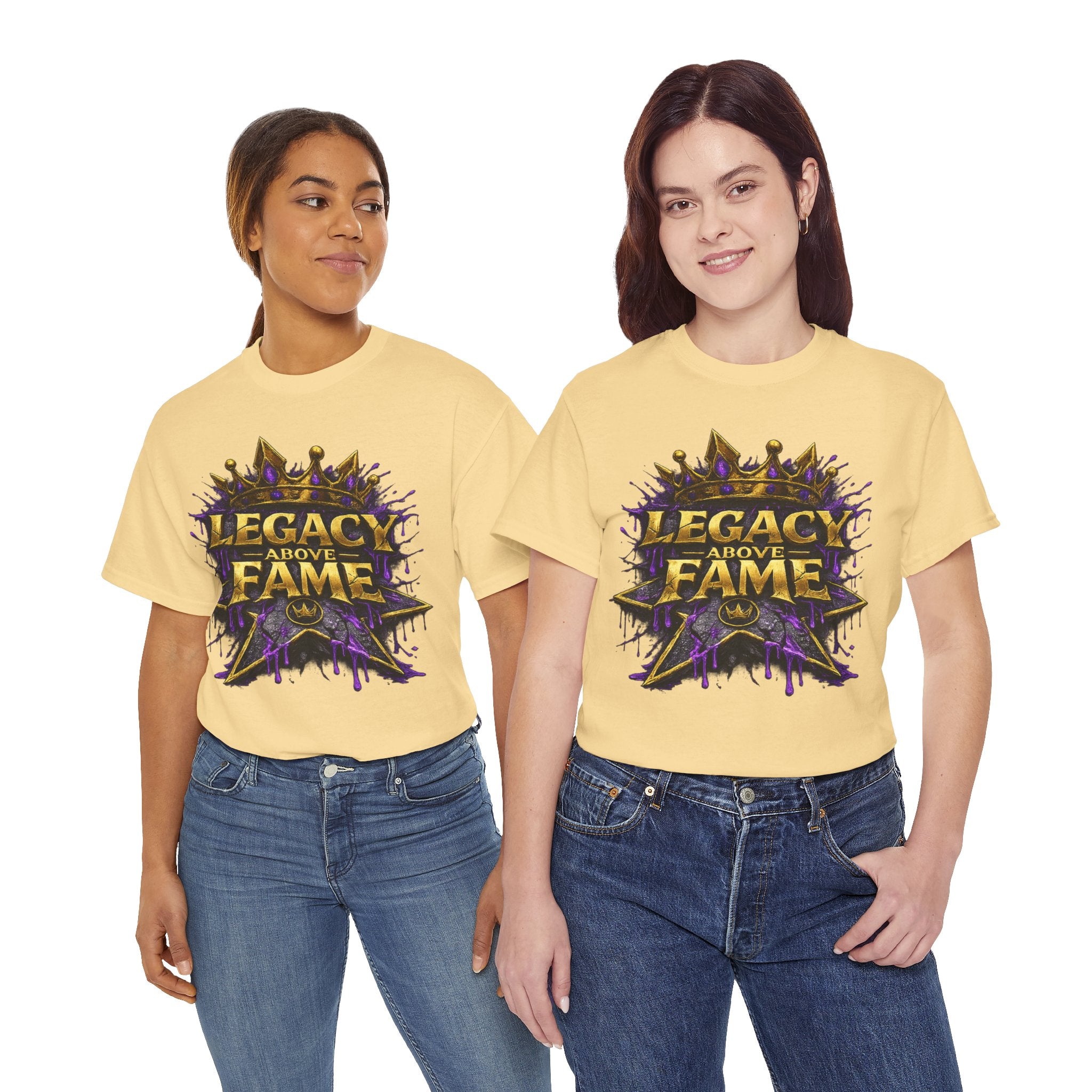 Adult Legacy Above Fame Graphic T-Shirt (Purple Drip) - Zealous For All