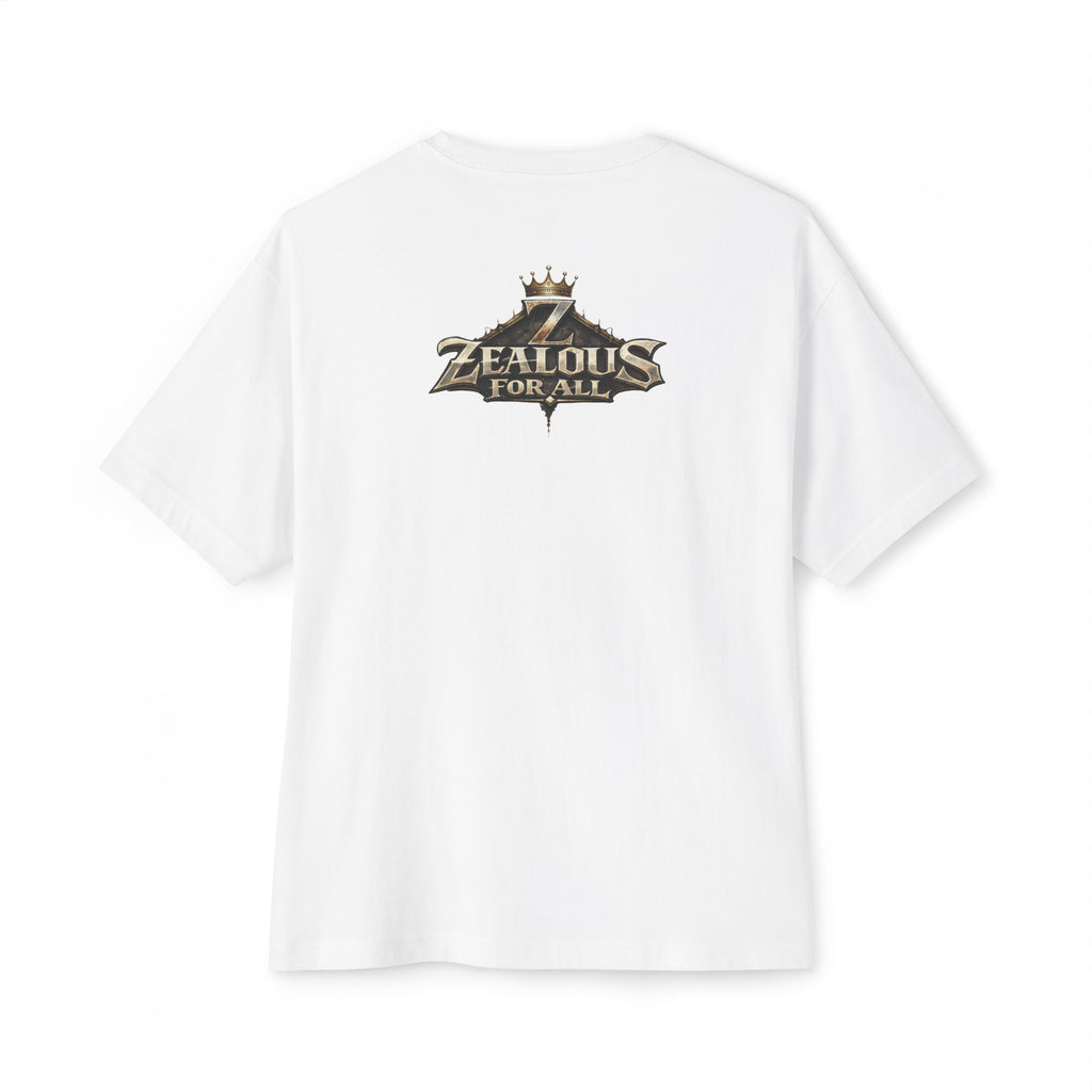 Adult *Oversized* Discipline Over Emotions Graphic Tee (Black Heart) - Zealous For All