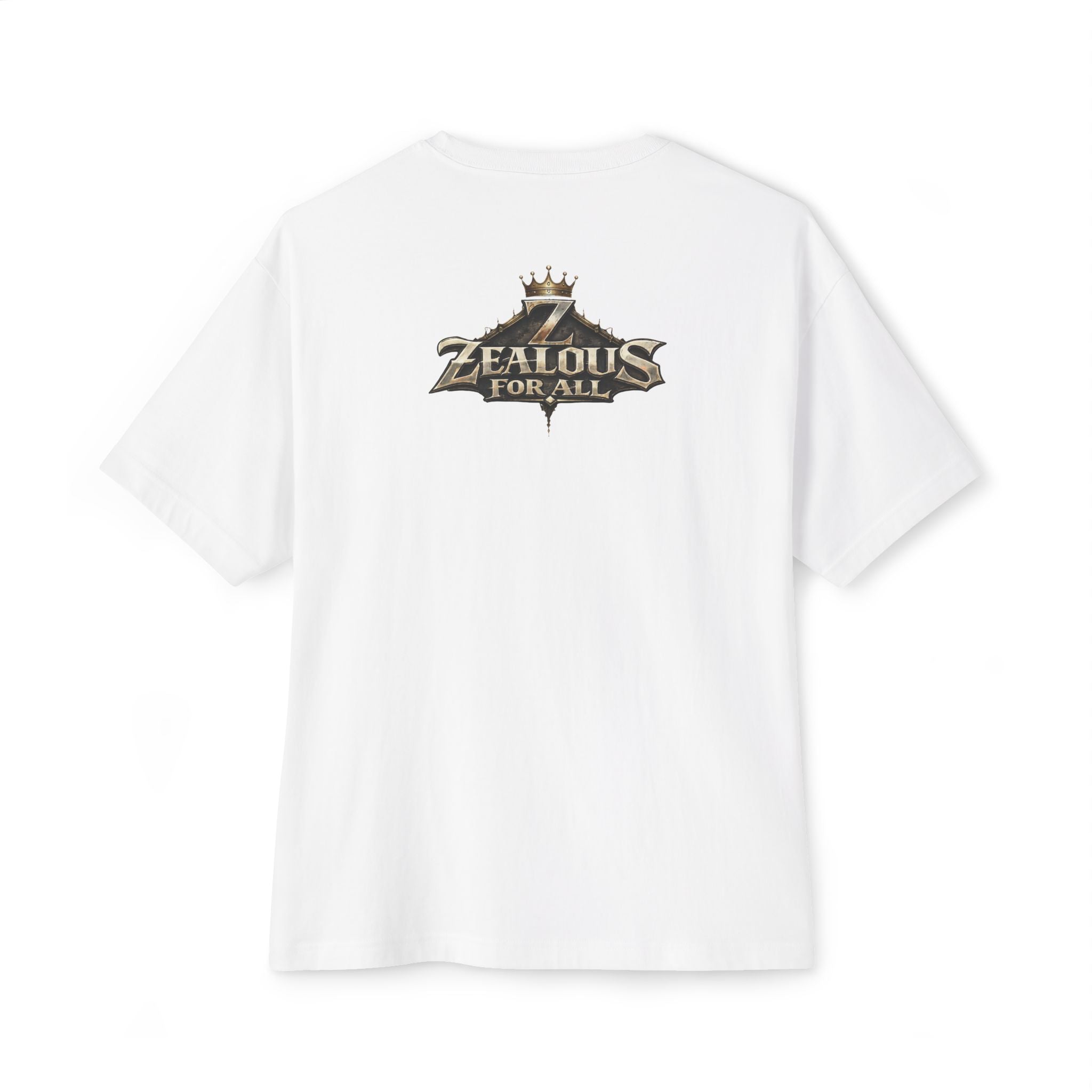 Adult *Oversized* Discipline Over Emotions Graphic Tee (Black Heart) - Zealous For All