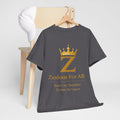 Unisex Zealous For All T-Shirt (Gold Logo) Printify