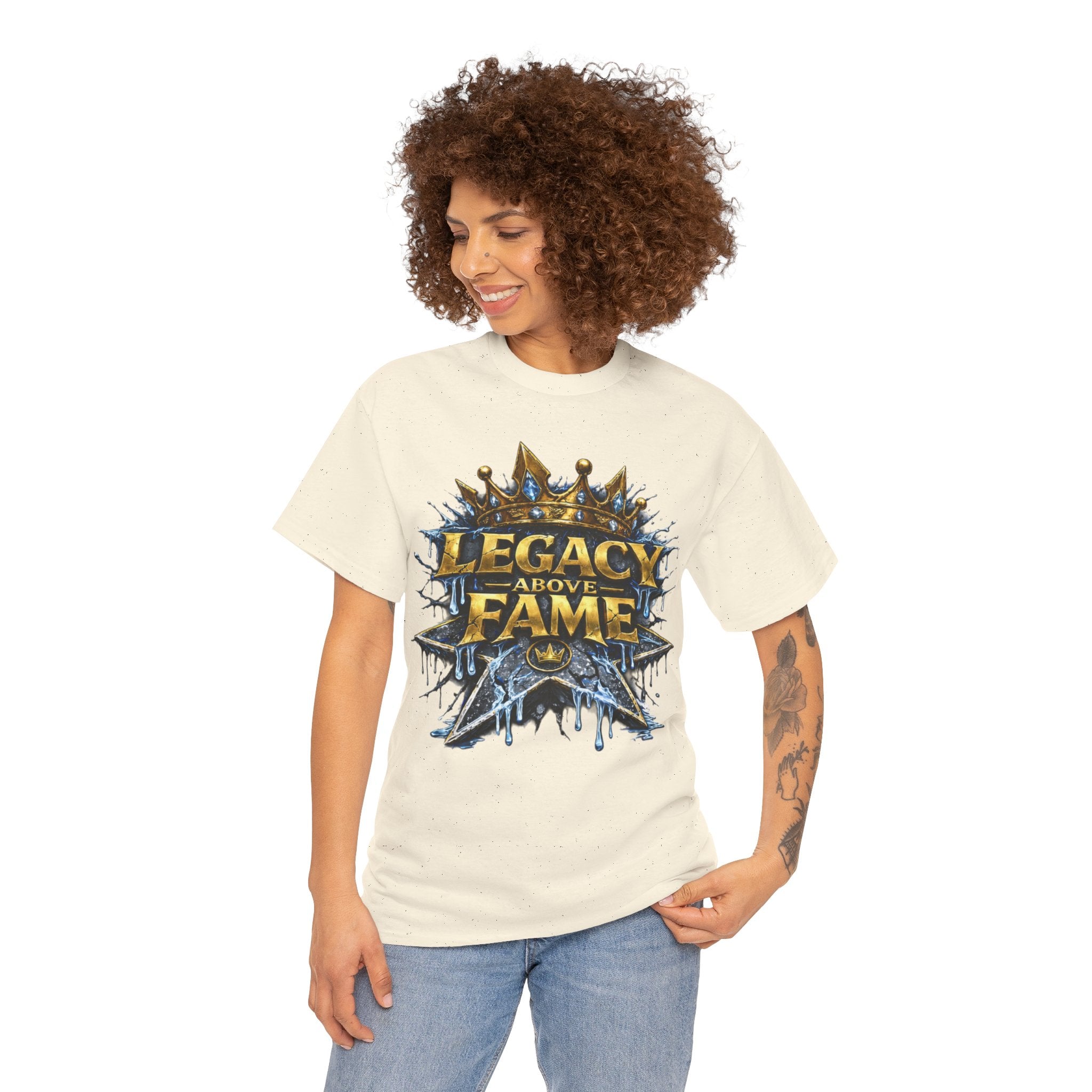 Adult Legacy Above Fame Graphic T-Shirt (Icy Blue Drip) - Zealous For All