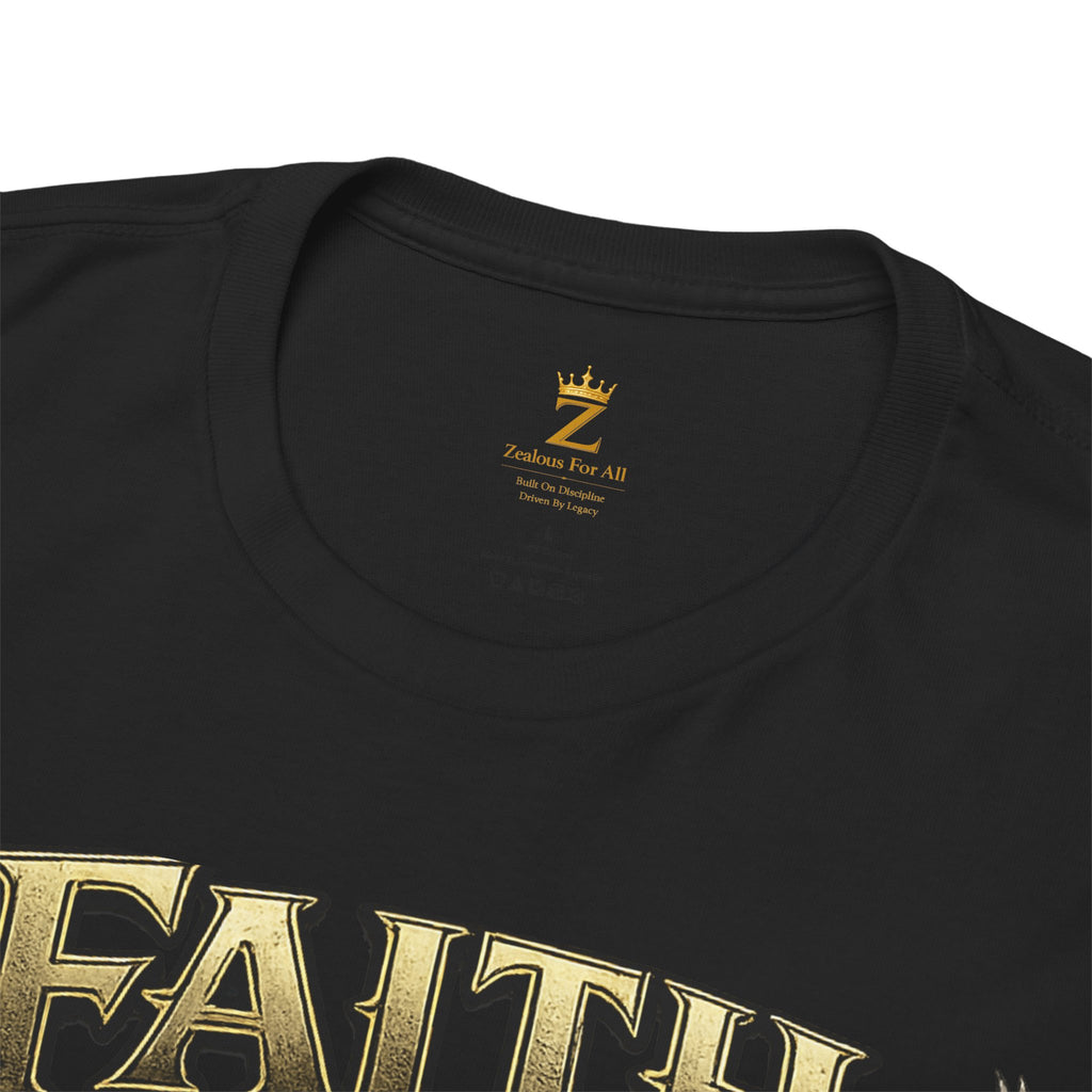 Adult Faith Prevails Anchor T-Shirt (Gold Anchor) Printify