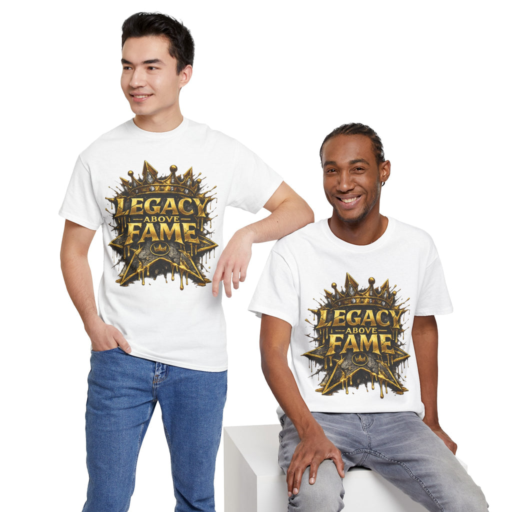 Adult Legacy Above Fame Graphic T-Shirt (Gold Drip) - Zealous For All
