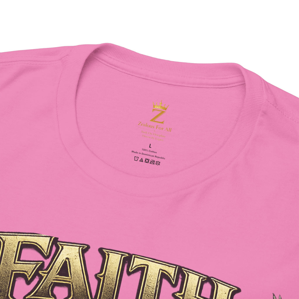 Adult Faith Prevails Anchor T-Shirt (Gold Anchor) Printify