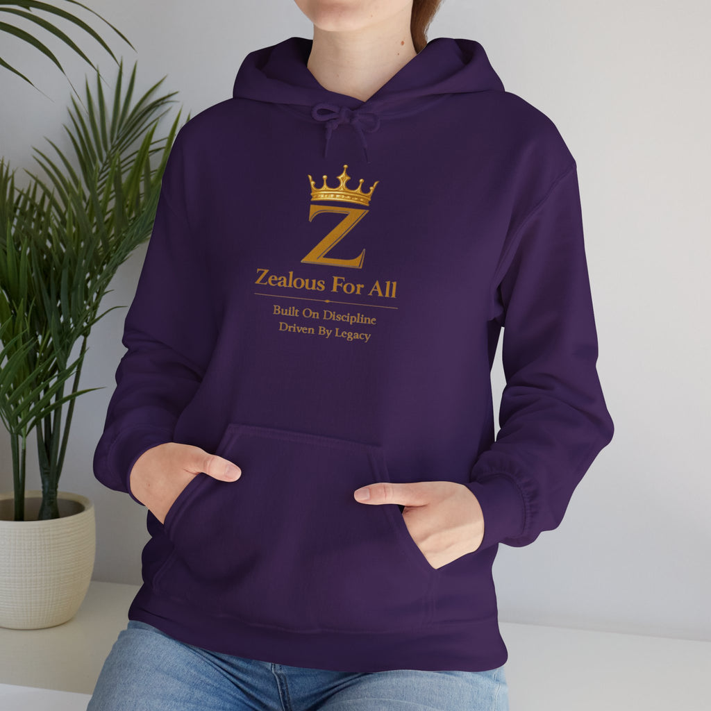 Zealous For All Hoodie — Gold Logo - Zealous For All