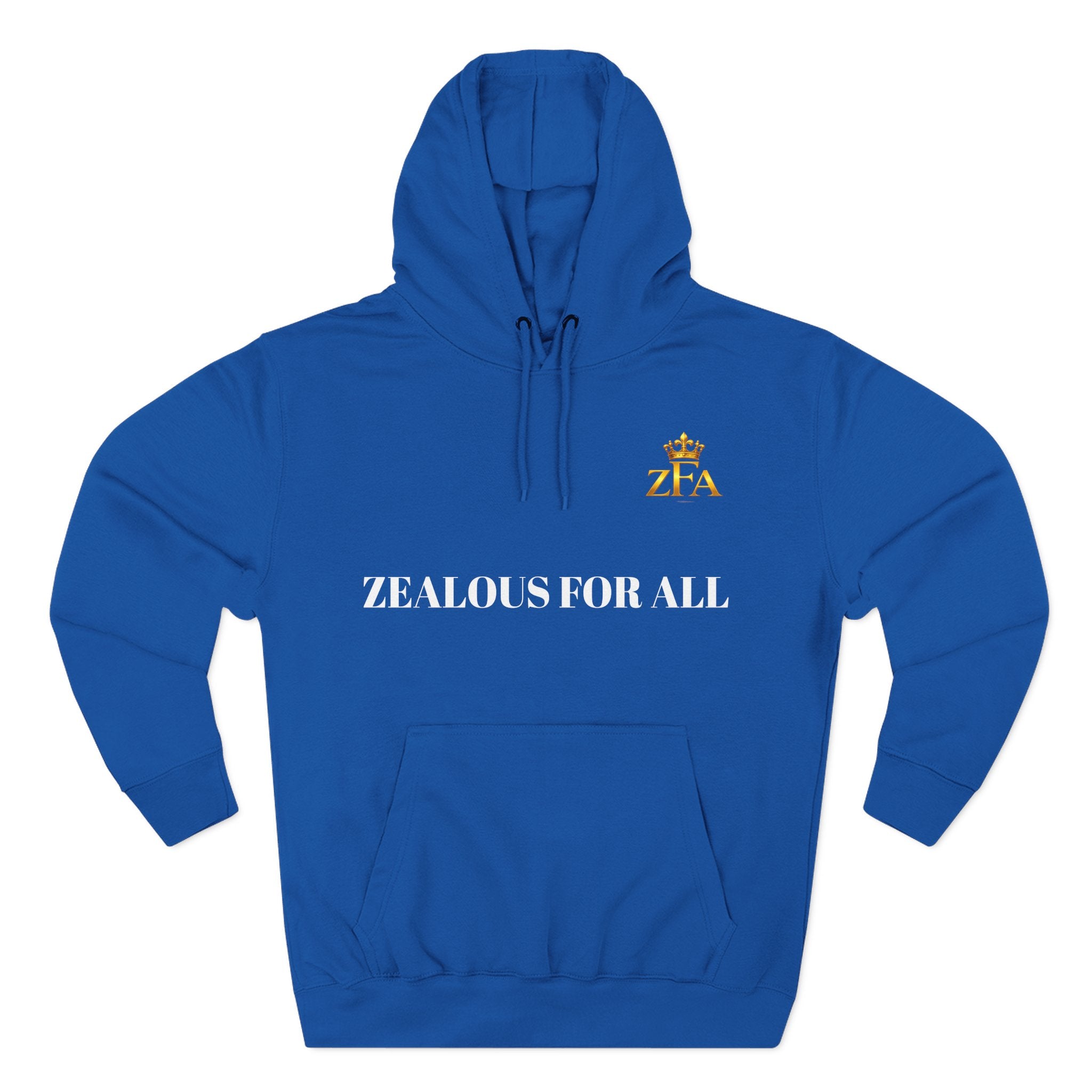 ZFA Premium Hoodie (White Words) Printify