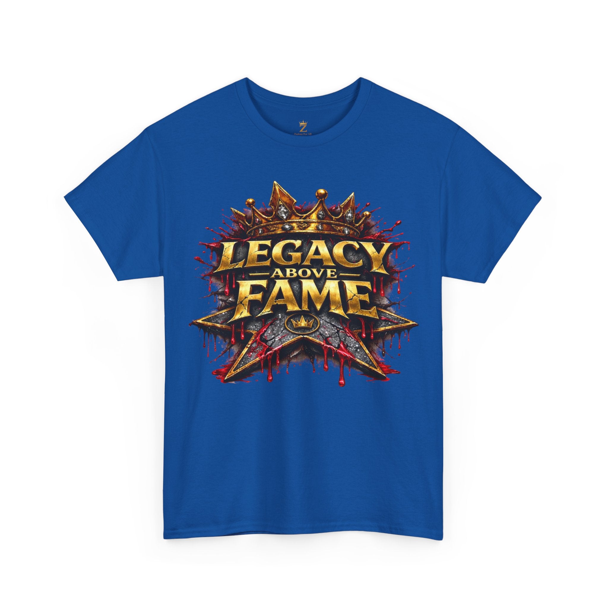 Adult Legacy Above Fame Graphic T-Shirt (Red Drip) - Zealous For All