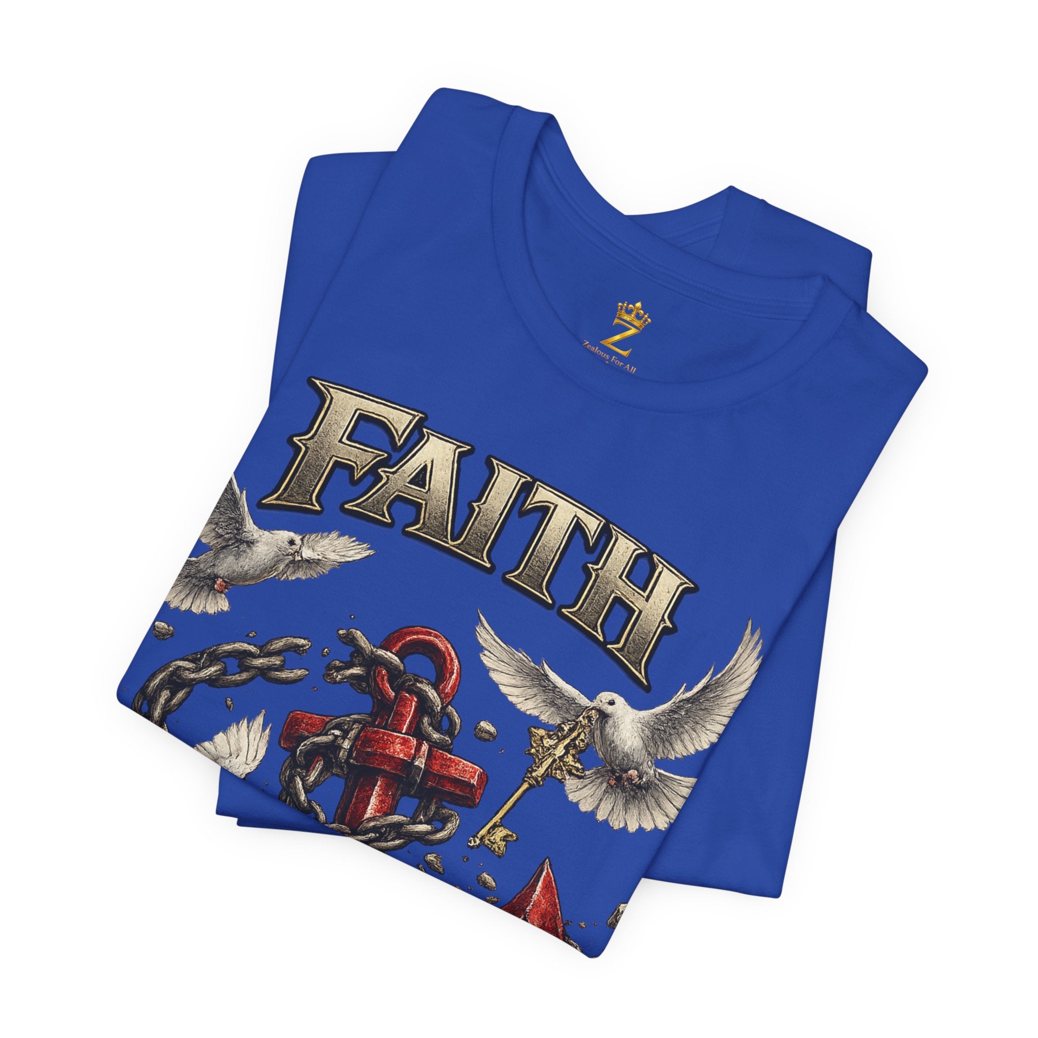 Faith Prevails T‑Shirt (Red Anchor) Printify