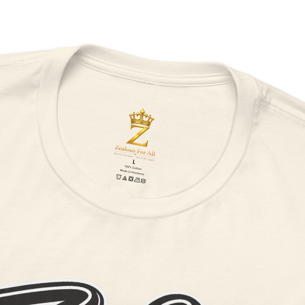 Zealous For All Graphic T-Shirt (Black Logo) Printify