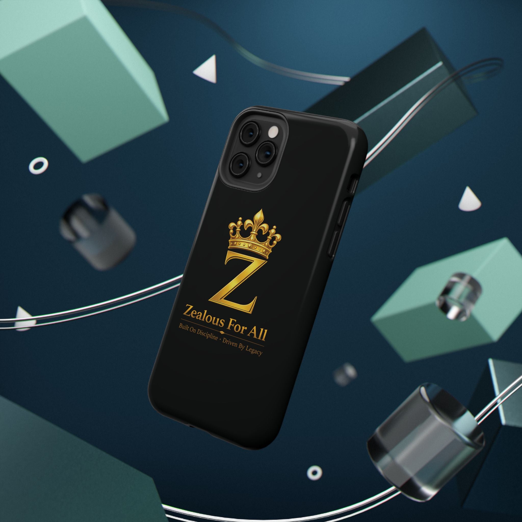 ZFA Phone Case  — "Zealous For All" Gold Crown Impact-Resistant Case Printify