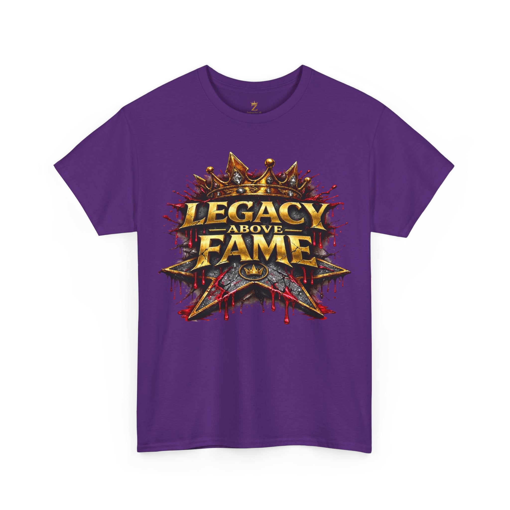 Adult Legacy Above Fame Graphic T-Shirt (Red Drip) - Zealous For All