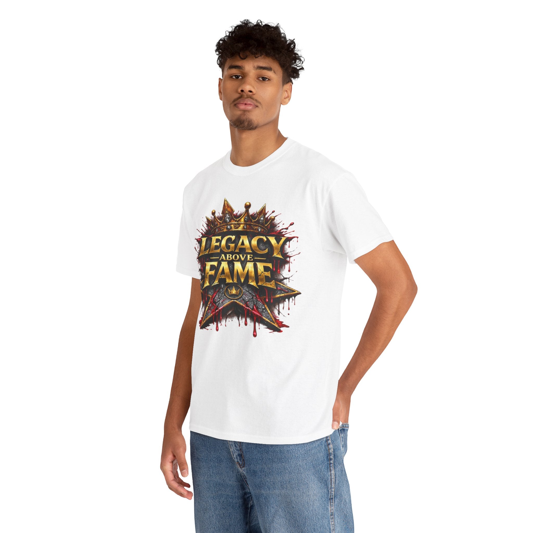 Adult Legacy Above Fame Graphic T-Shirt (Red Drip) - Zealous For All
