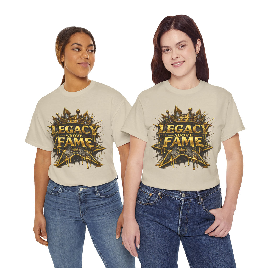 Adult Legacy Above Fame Graphic T-Shirt (Gold Drip) - Zealous For All