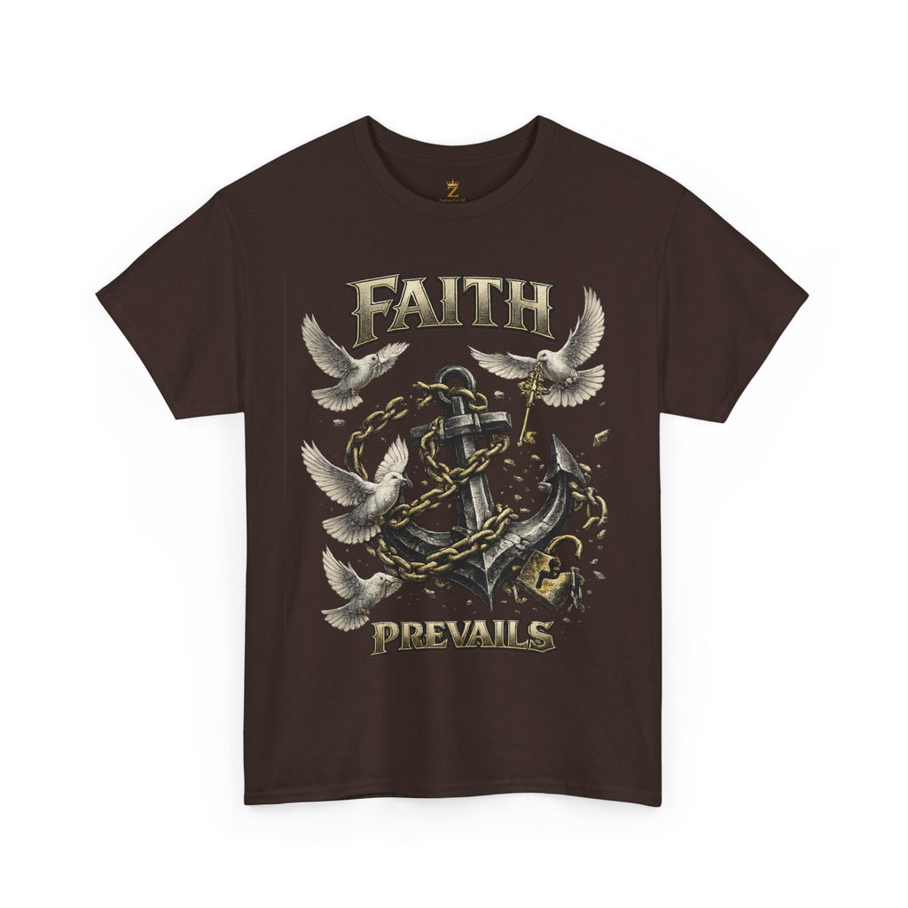 Adult Faith Prevails T‑Shirt (Black Anchor) Printify