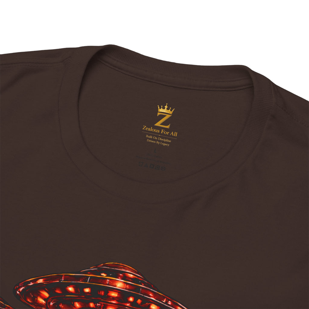 Adult "United. Fly. Organized." Graphic Tee (Red) Printify