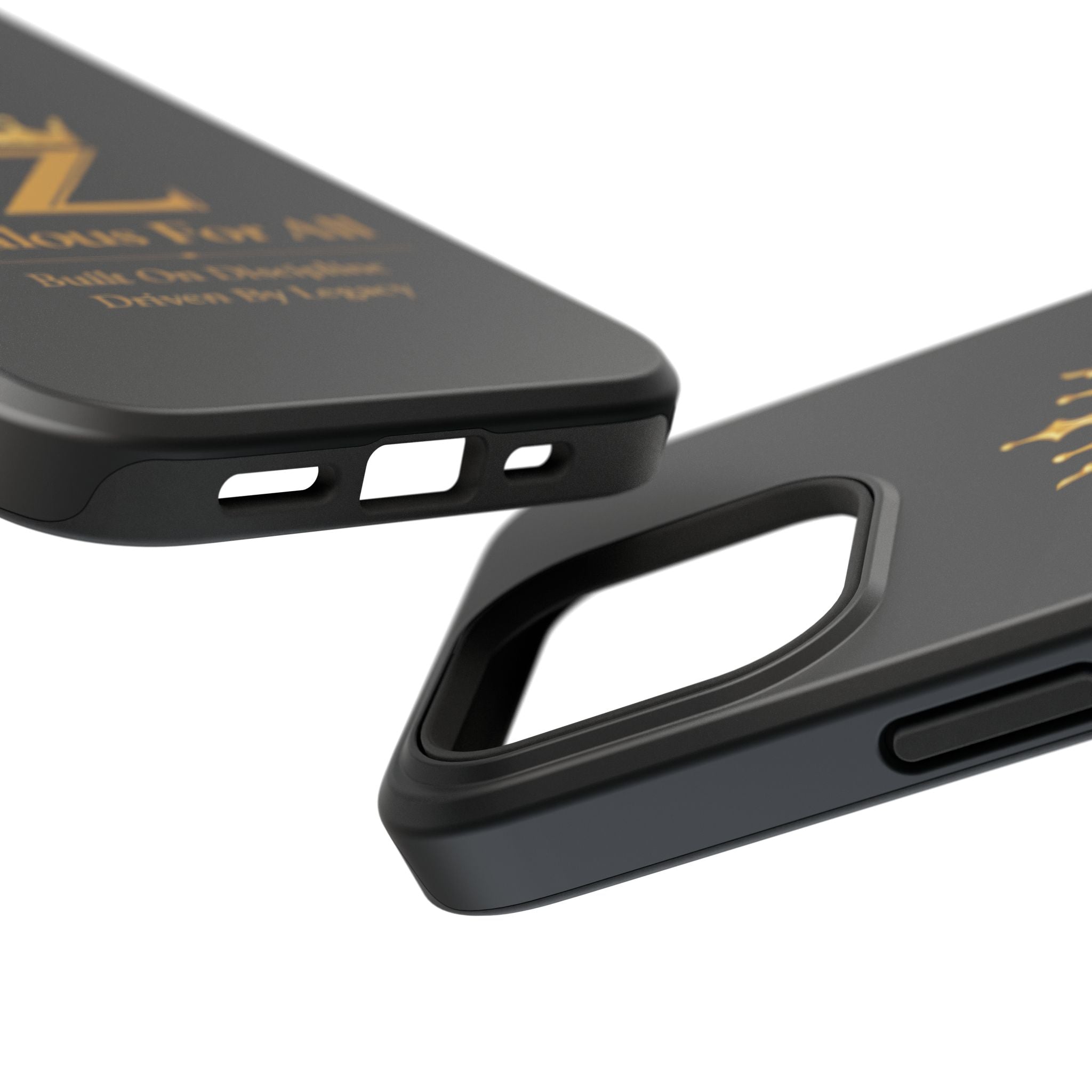 Phone Case — "Zealous For All" Gold Crown Impact-Resistant Case Printify