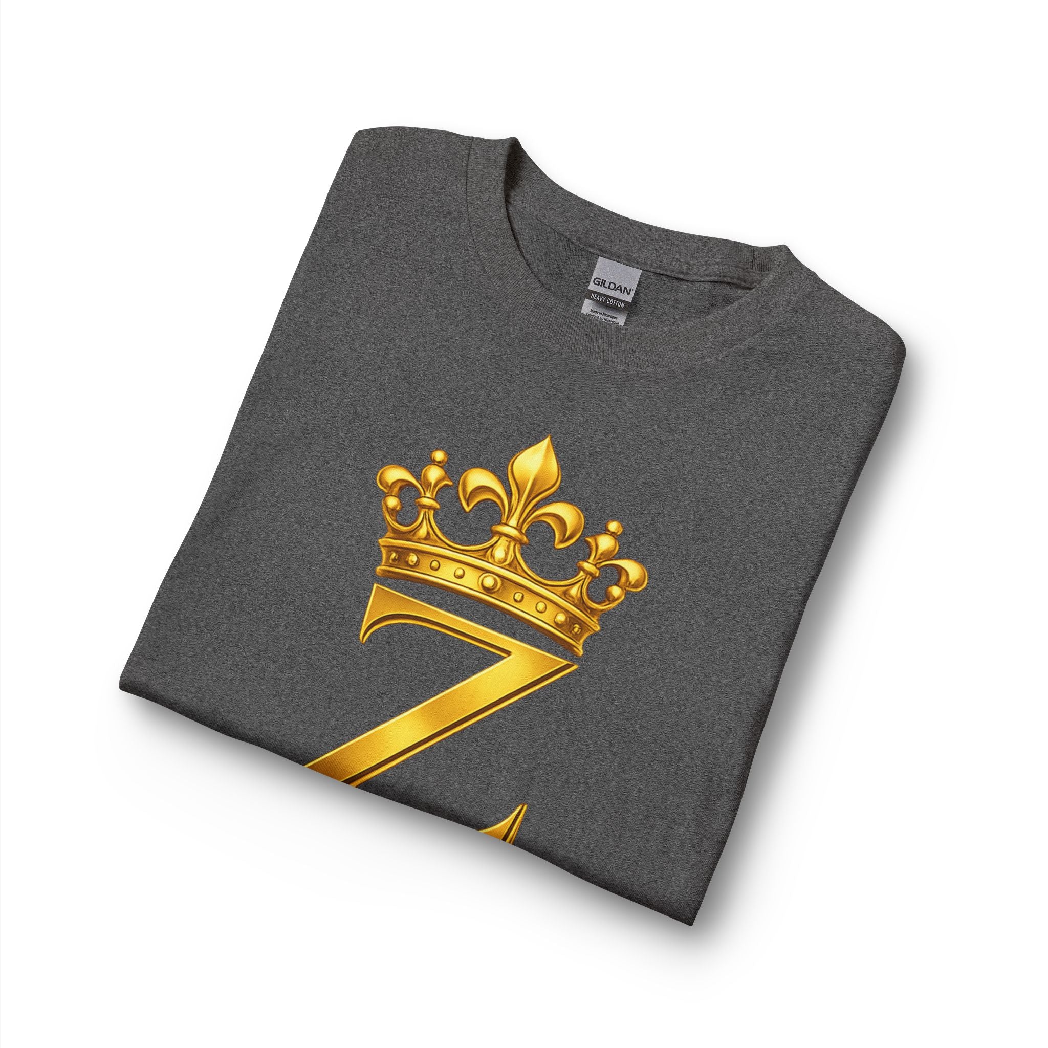 Long Sleeve Shirt — "Zealous For All" Gold Crown Logo, Printify
