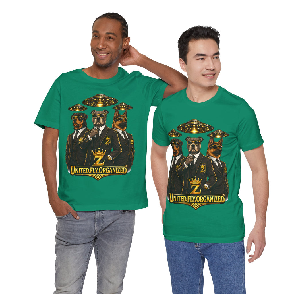 COMING SOON... United. Fly. Organized. Graphic Tee (Gold) Printify