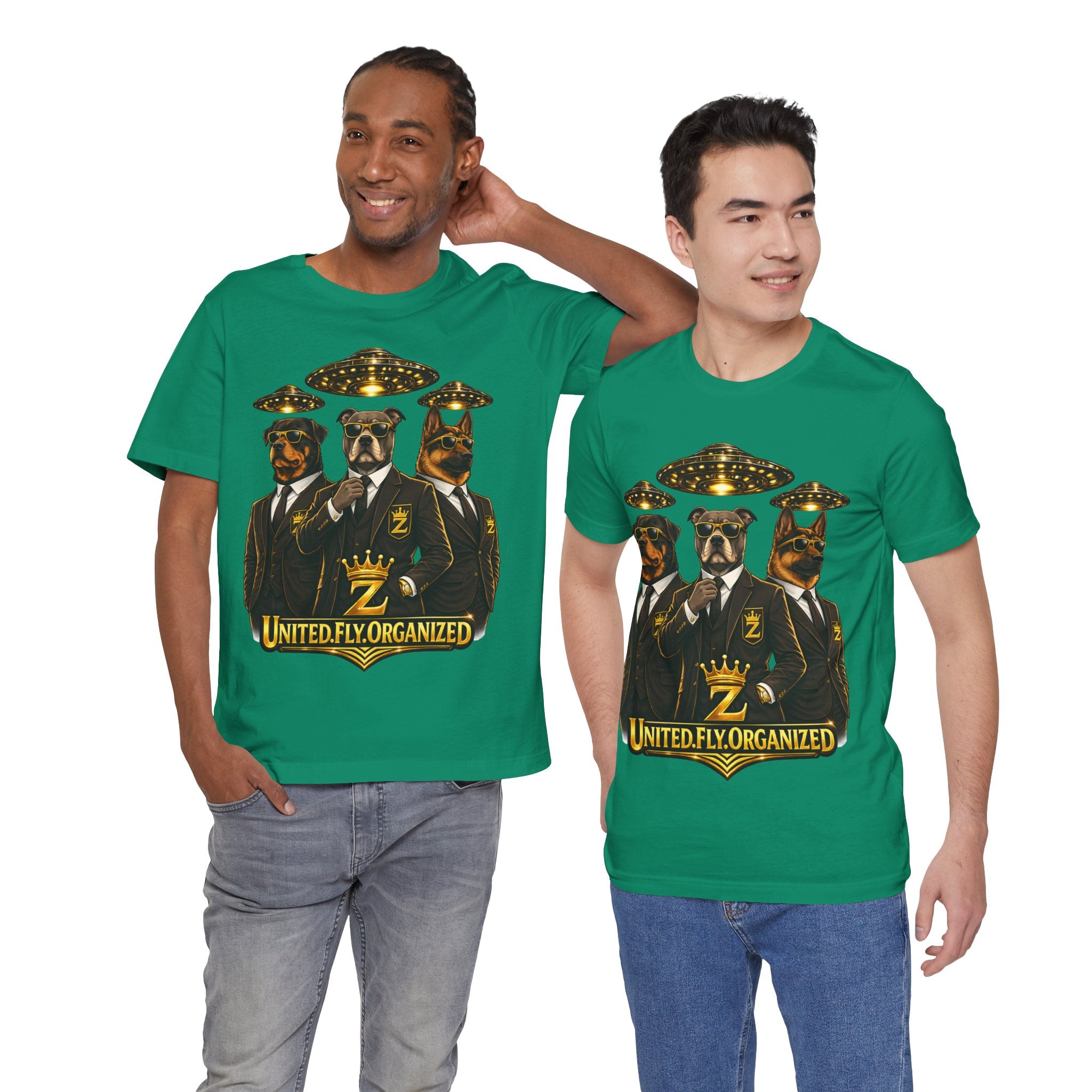 COMING SOON... United. Fly. Organized. Graphic Tee (Gold) Printify