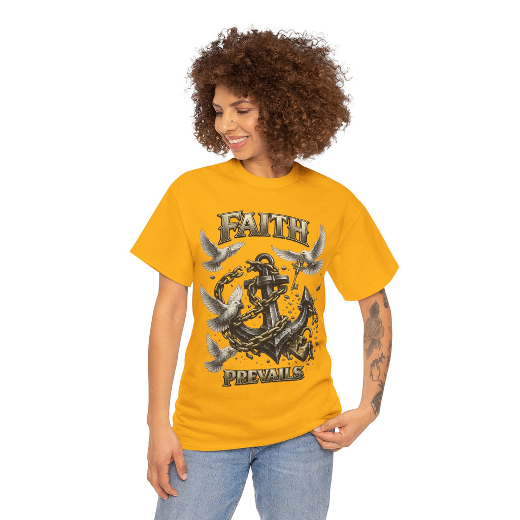 Adult Faith Prevails T‑Shirt (Black Anchor) Printify