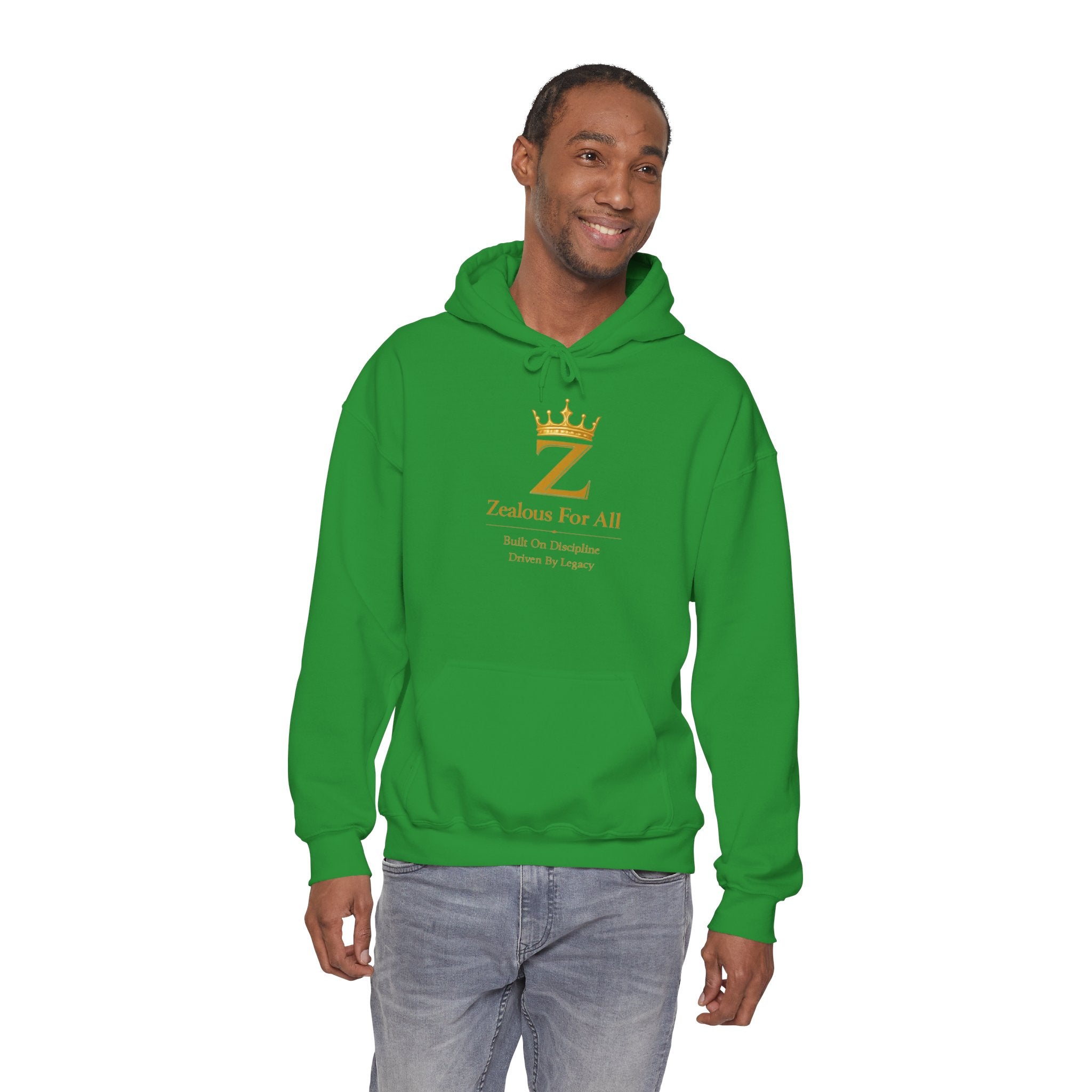 Zealous For All Hoodie — Gold Logo - Zealous For All