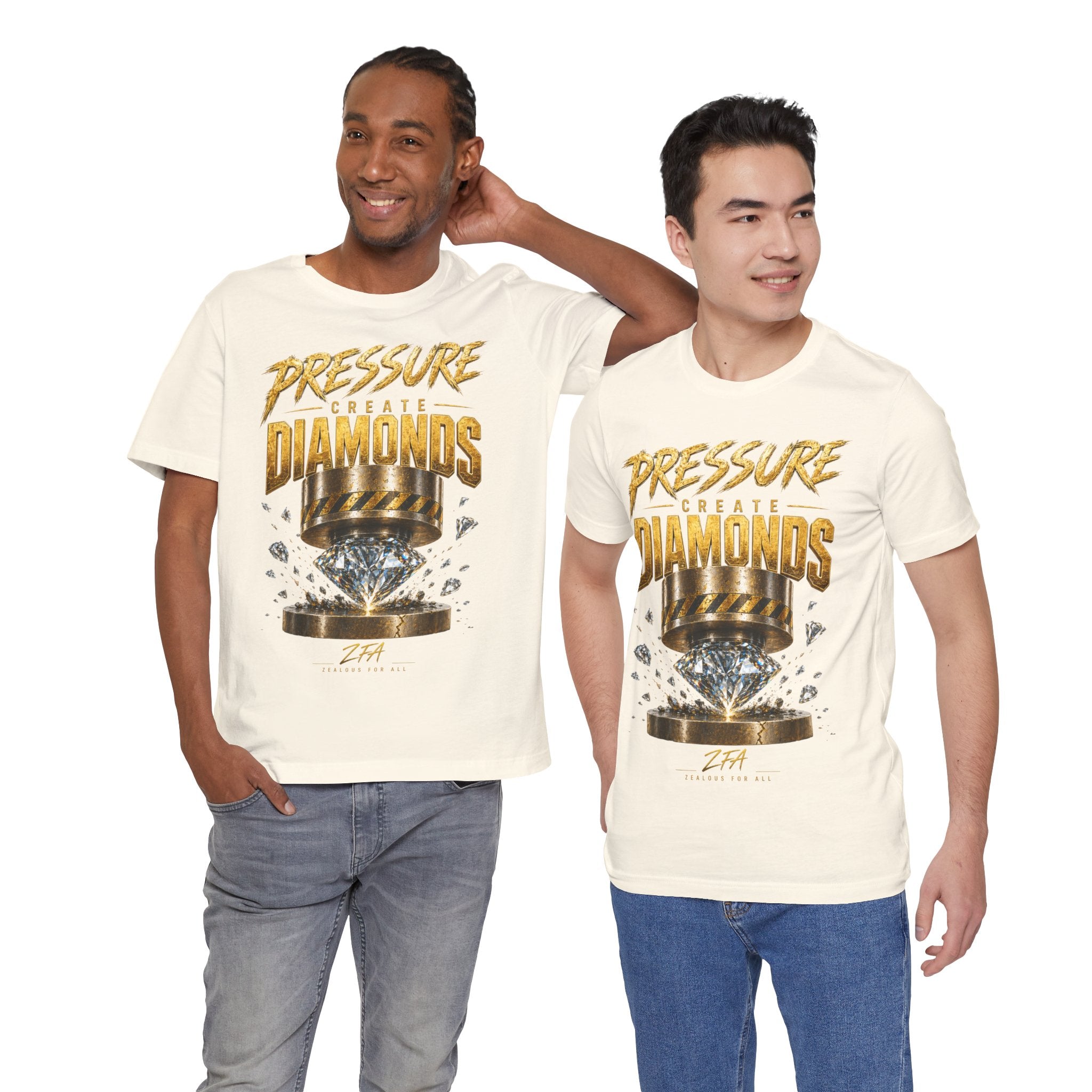 Pressure Create Diamonds T-Shirt — Motivational Graphic Tee